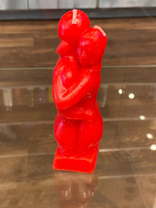 Erotic Couple Candle Red