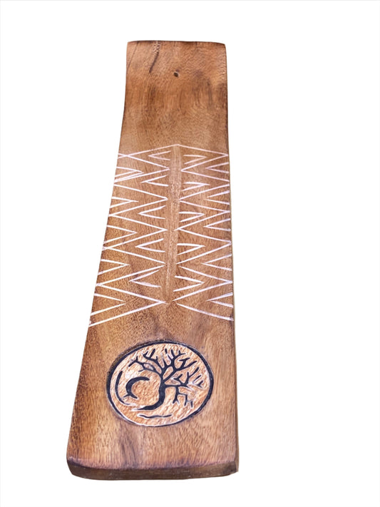 Wooden Ash Catcher Tree Of Life within Moon