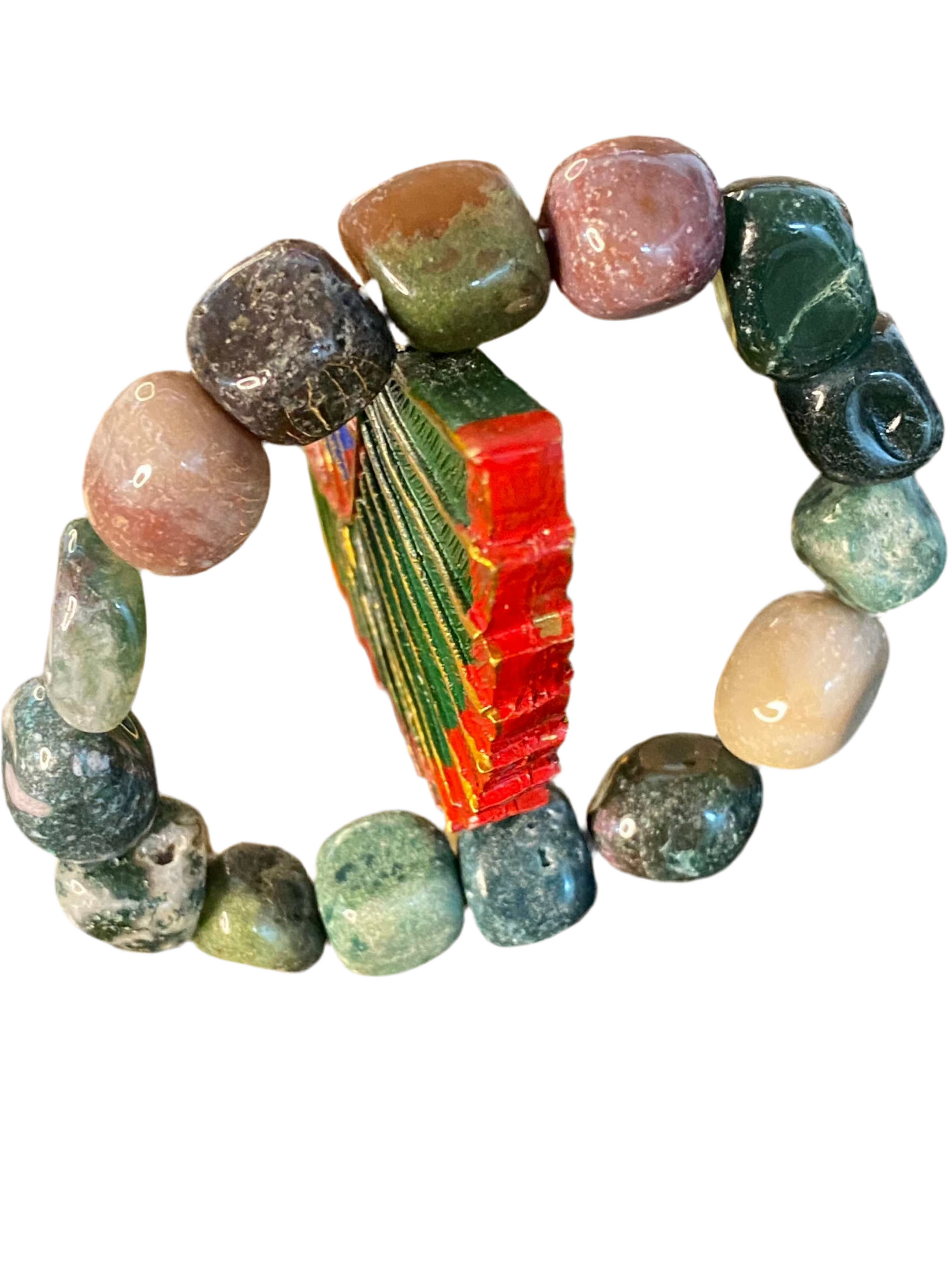 Bloodstone Tumbled Bracelet