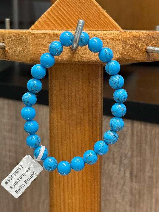 Turquoise Beaded String Bracelet