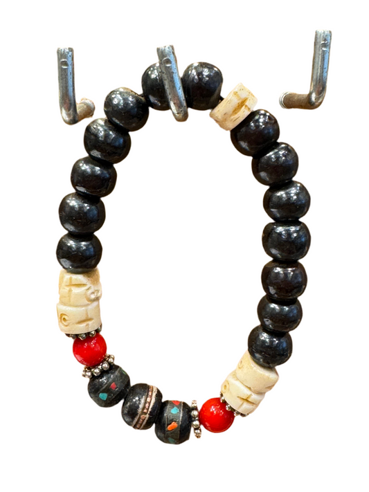 Hand Carved Good Luck Bracelet