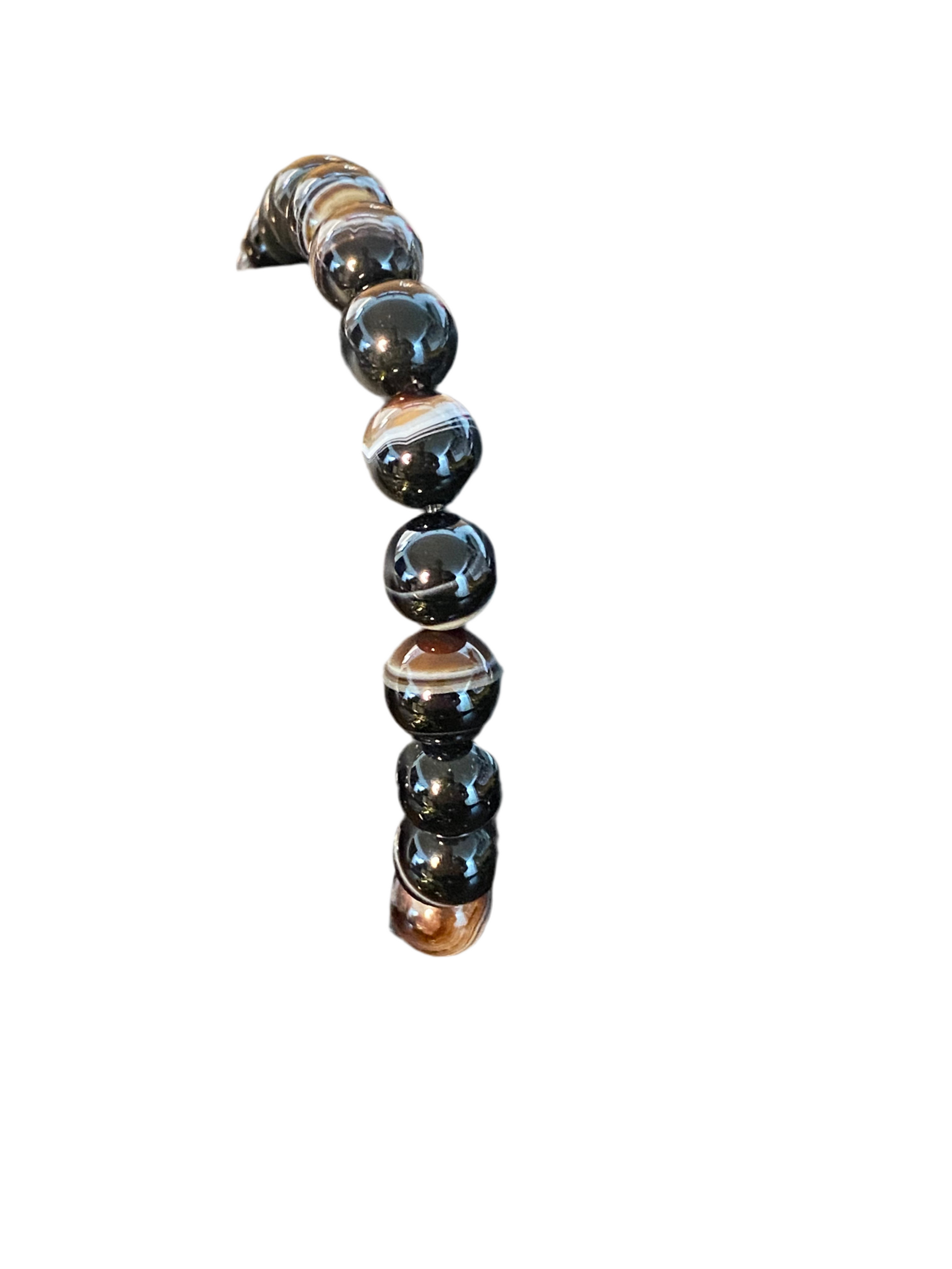 Black Sulemani Beaded String Bracelet
