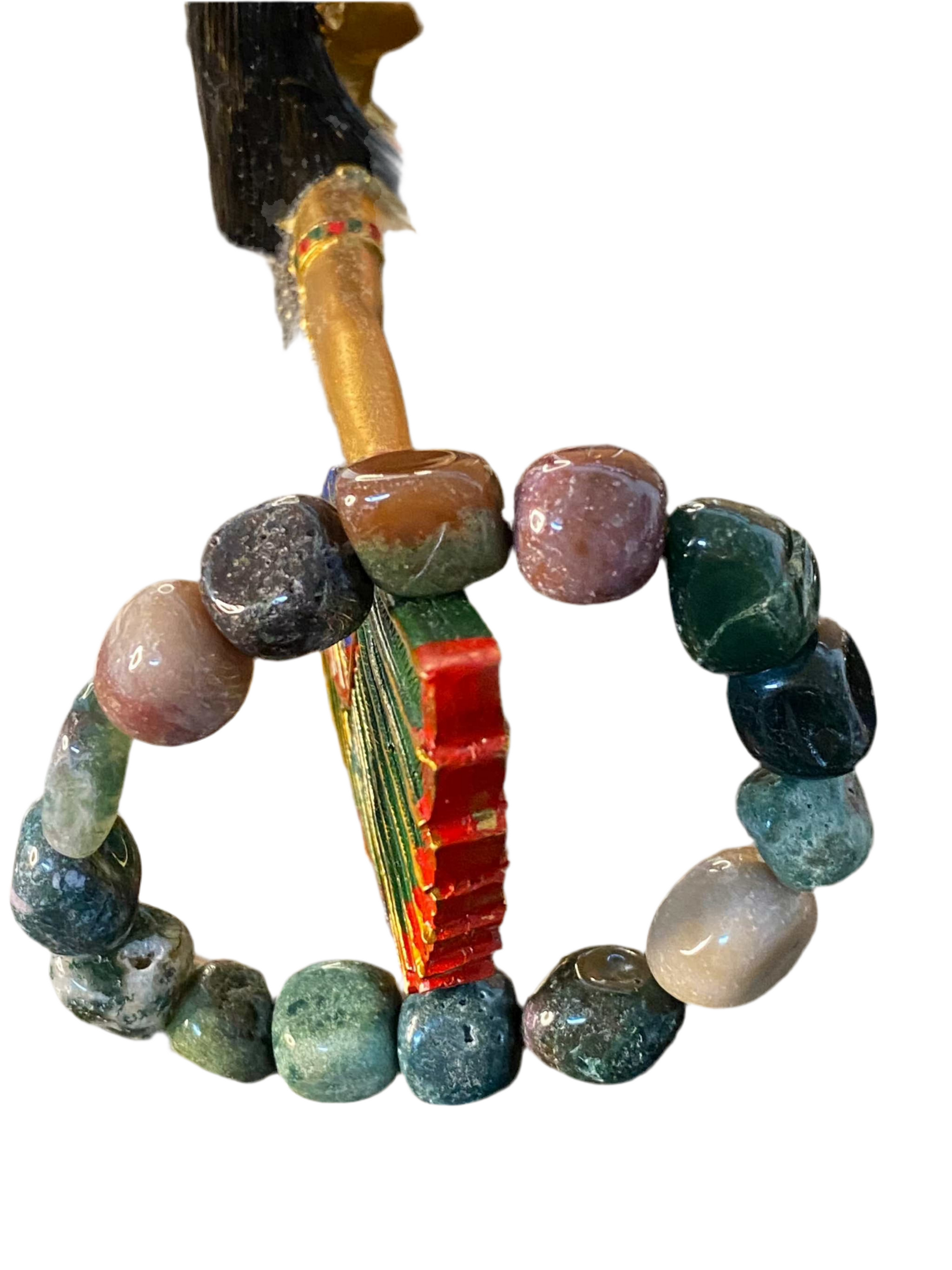 Bloodstone Tumbled Bracelet