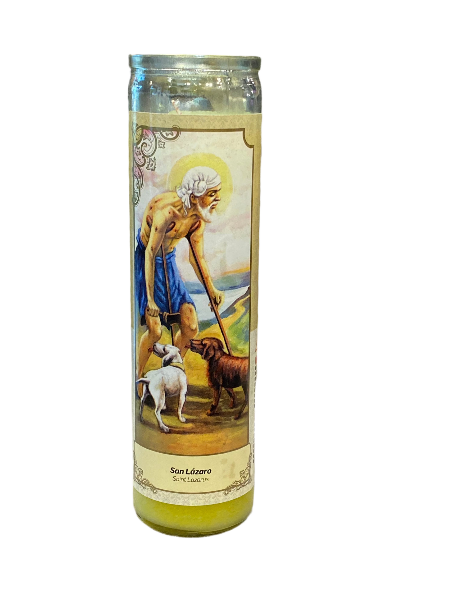 San Lazaro Yellow Candle