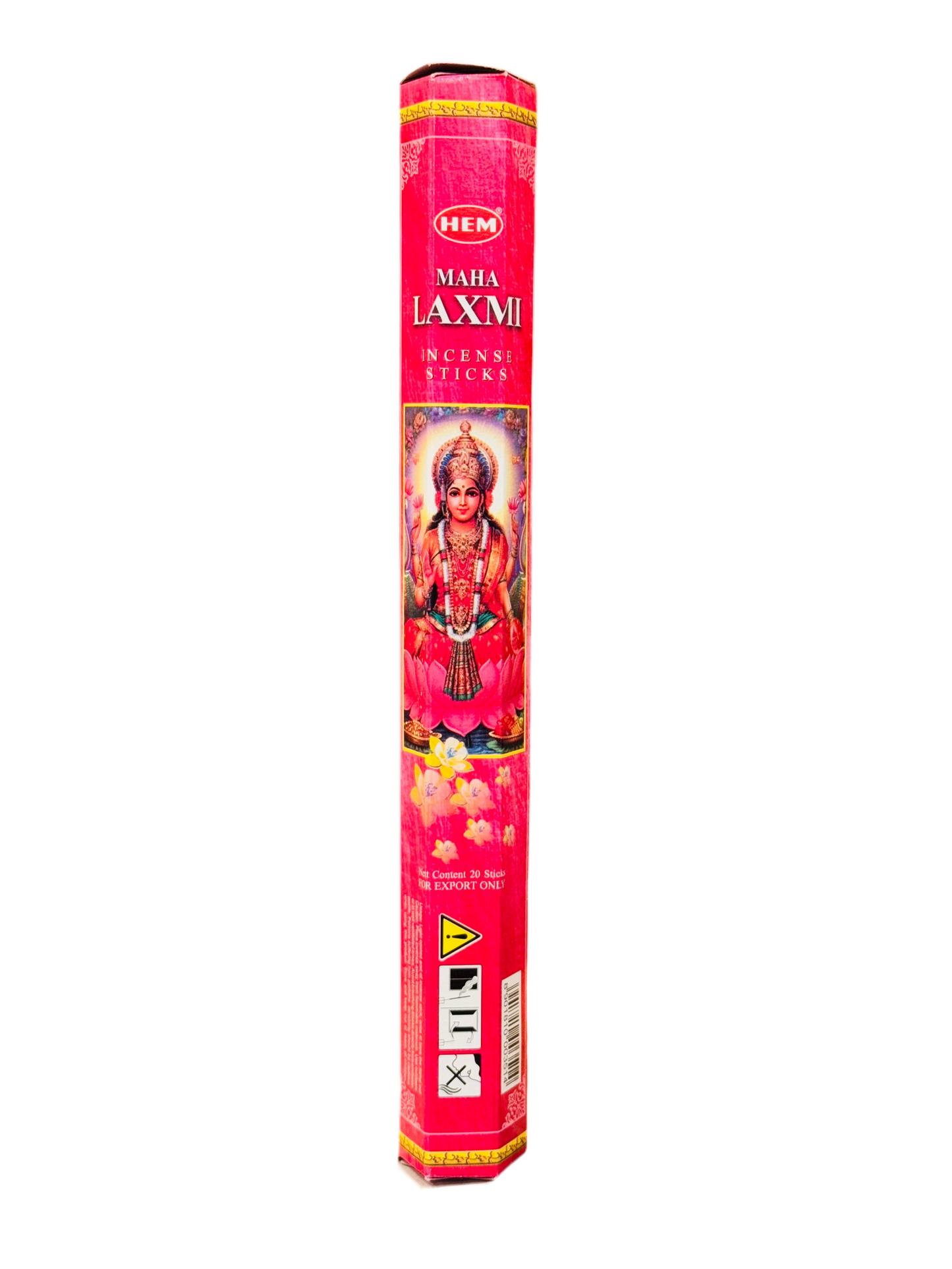 HEM Lakshmi Incense packaging with vibrant design.