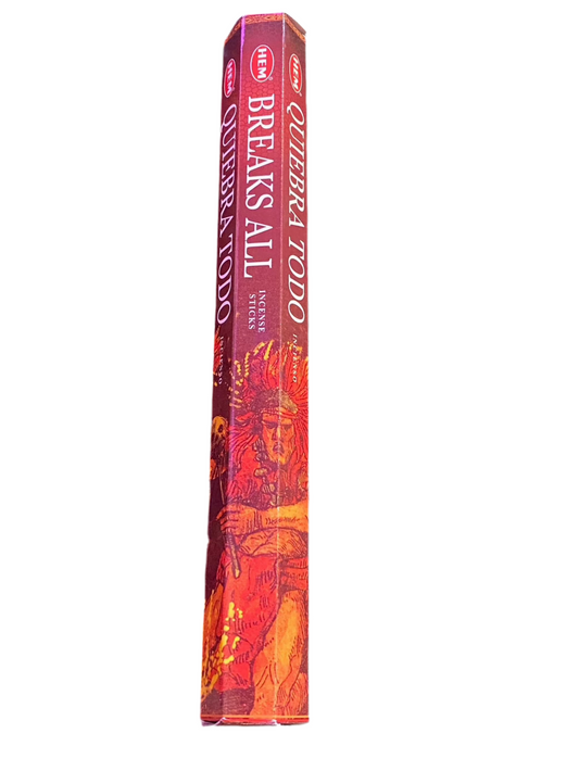 HEM Breaks All Incense Sticks packaging for peace and healing practices.