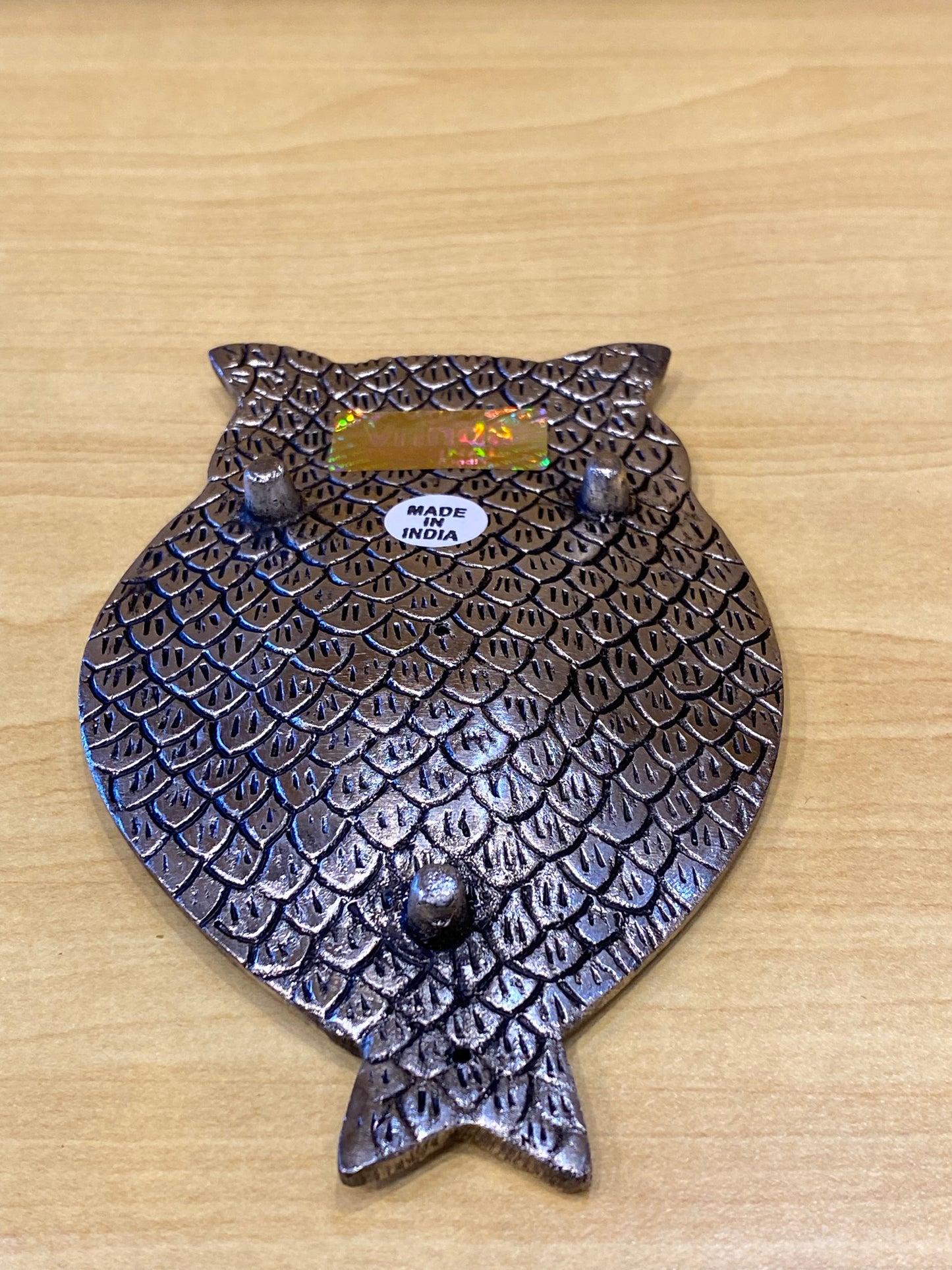 Silver Owl Aluminum Incense Burner