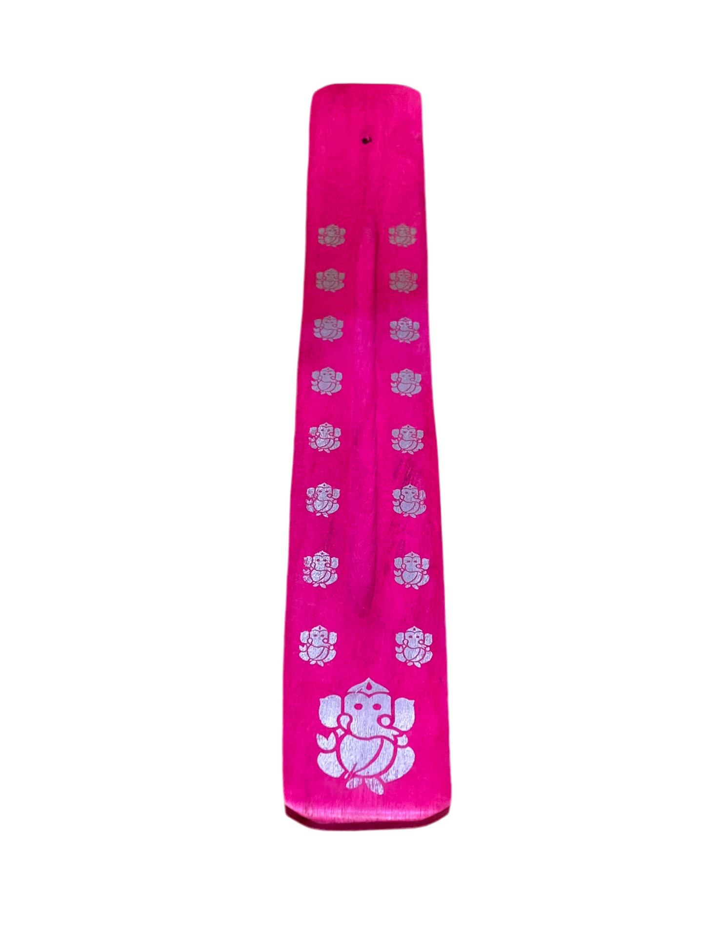 Wooden Incense Stick Holder Ganesha Fuchsia