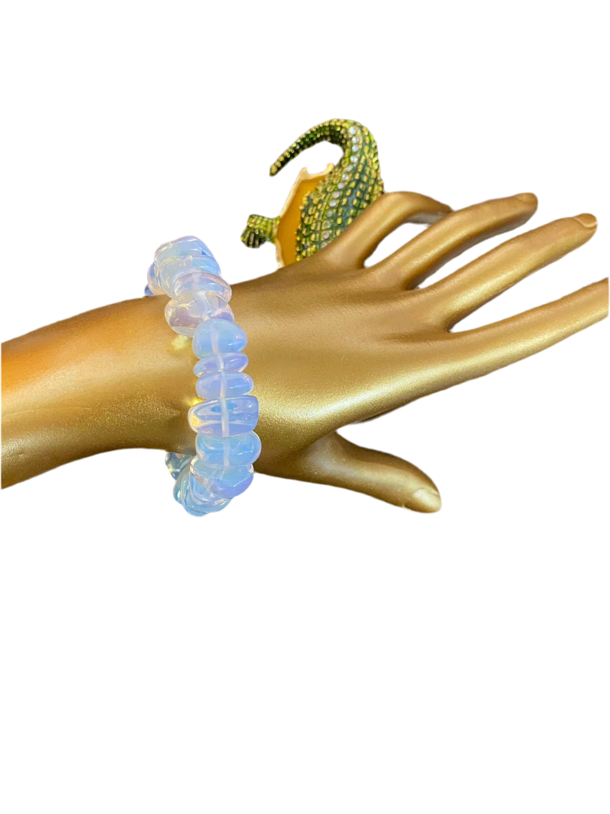Opalite Tumbled Bead Bracelet