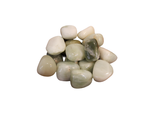 Jade Tumbled Stone for prosperity, well-being, and good luck.