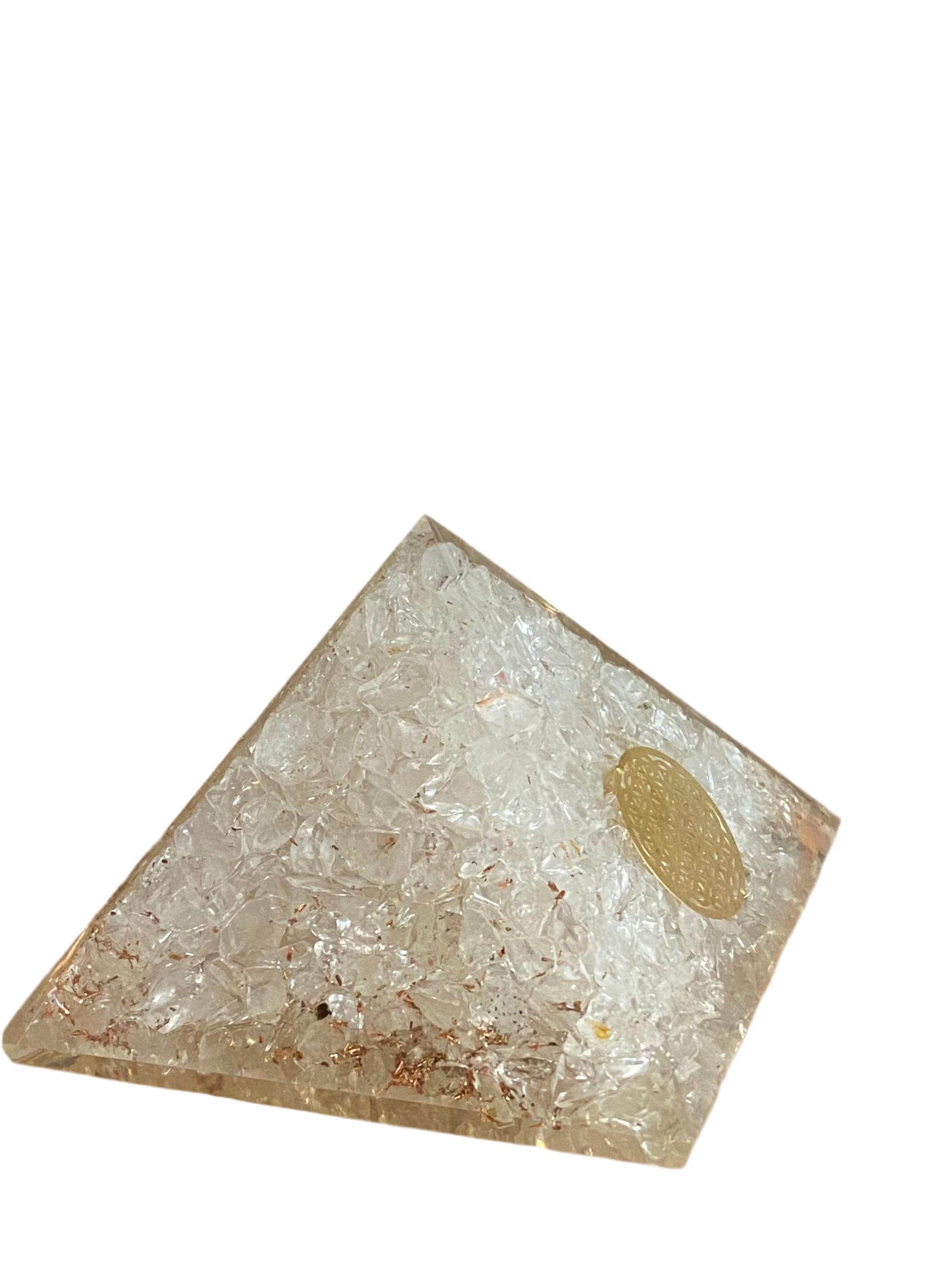Orgonite Pyramid Large Clear Quartz