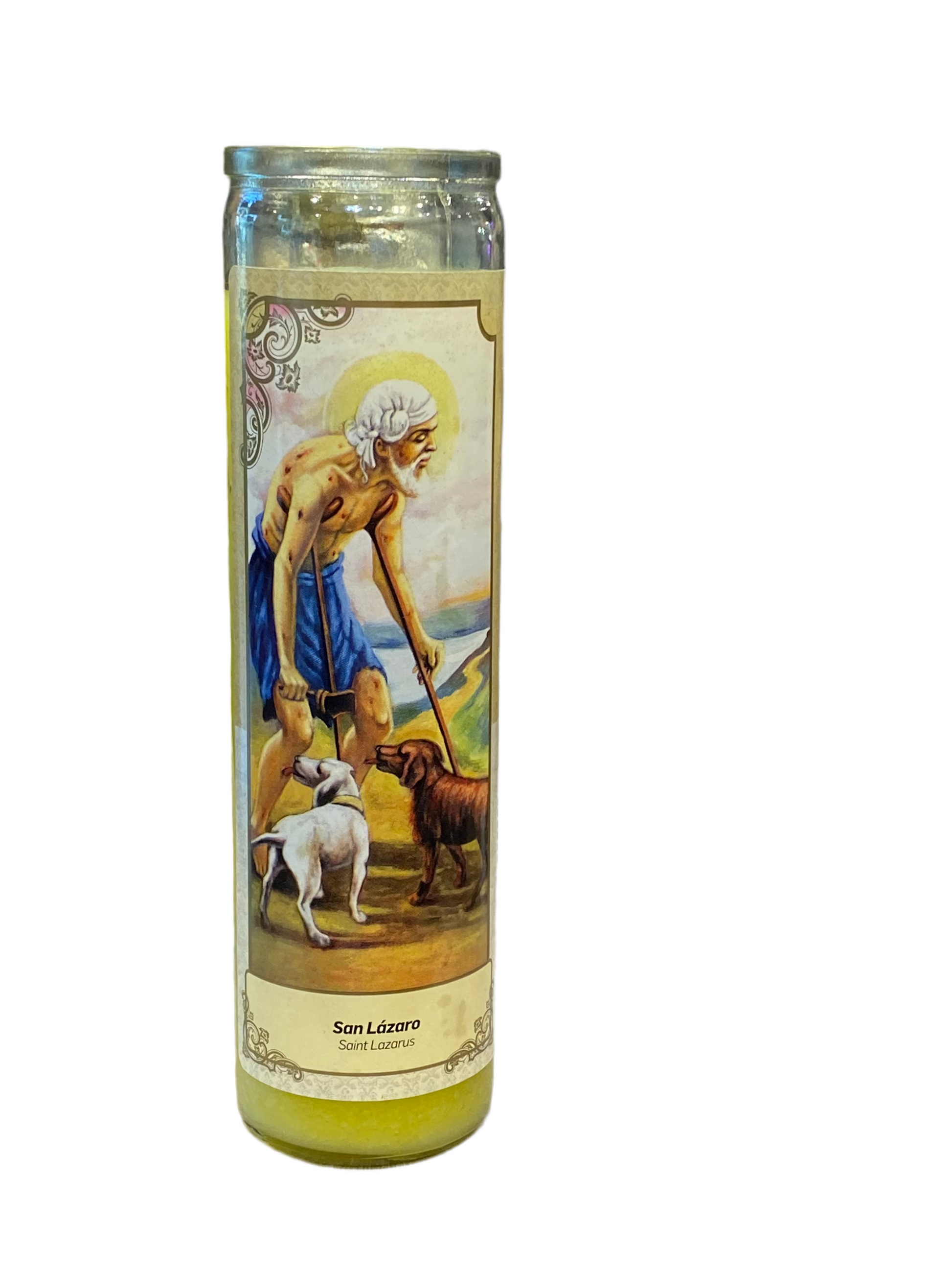 San Lazaro Yellow Candle