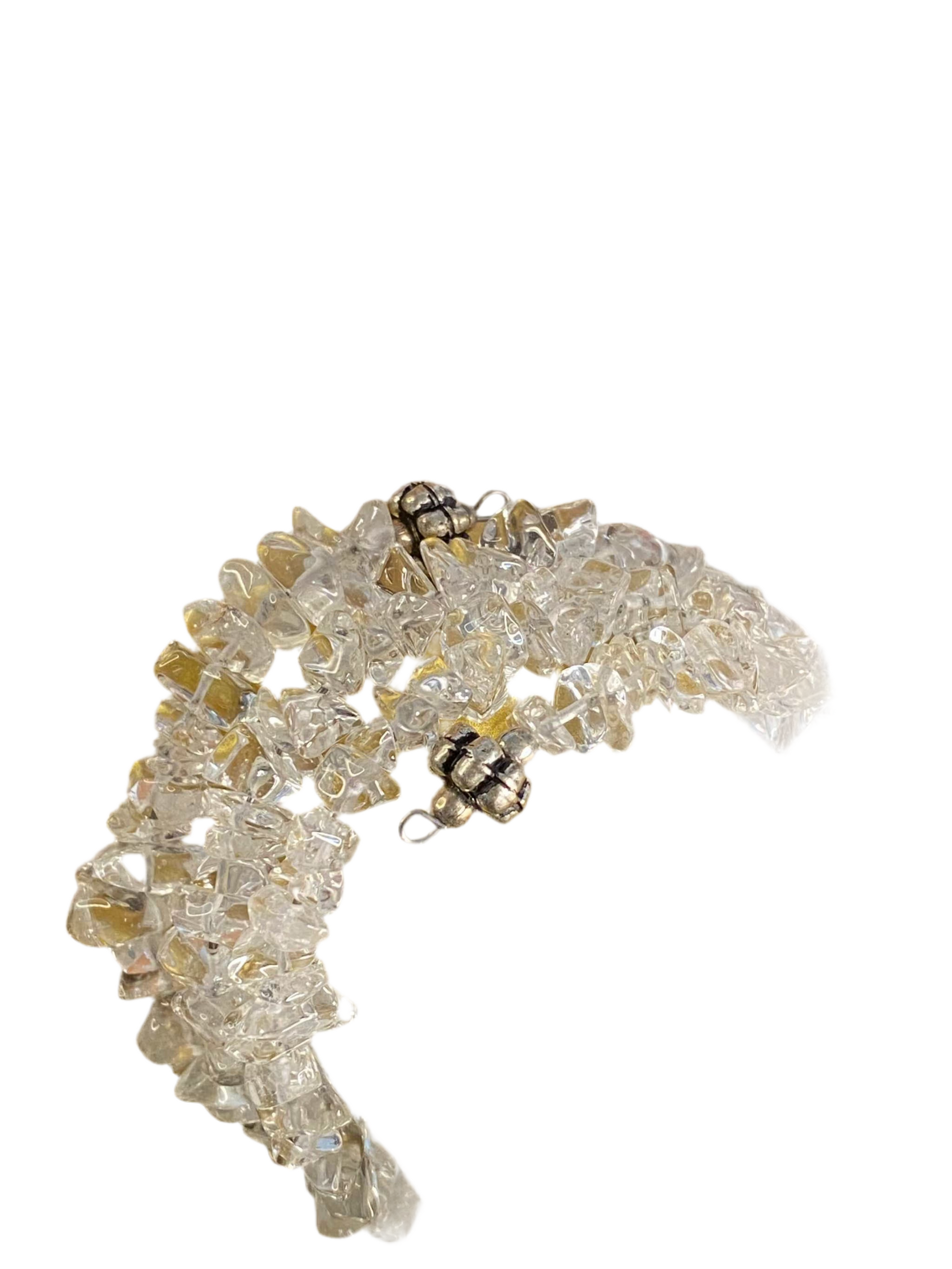 Clear Quartz Elegant Cuff