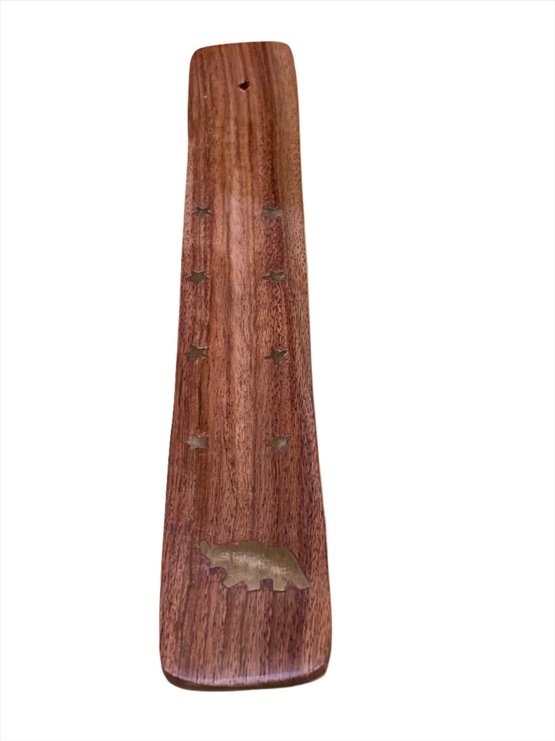 Wooden Ash Catcher Incense Holder Elephant