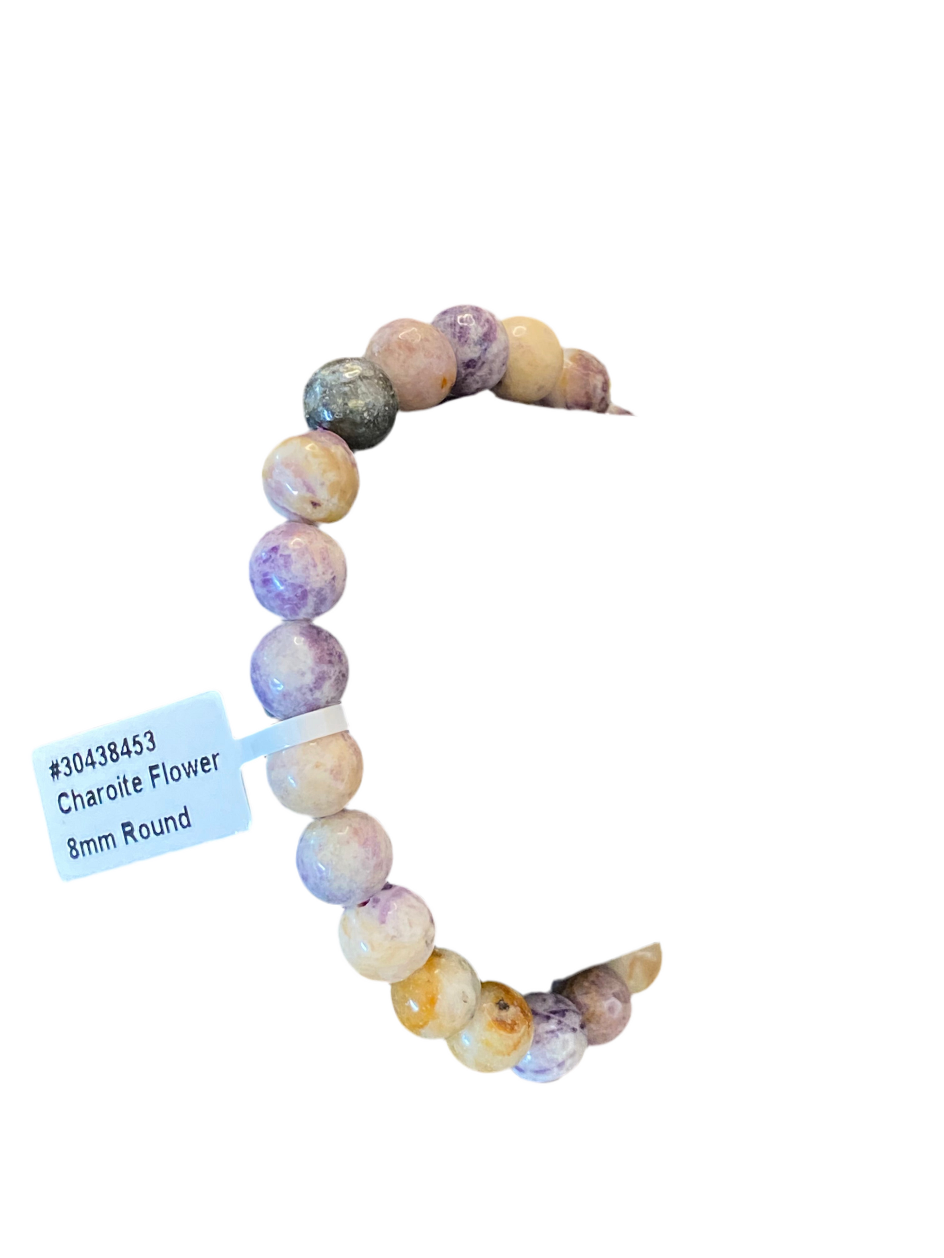 Charoite Flower Beaded String Bracelet