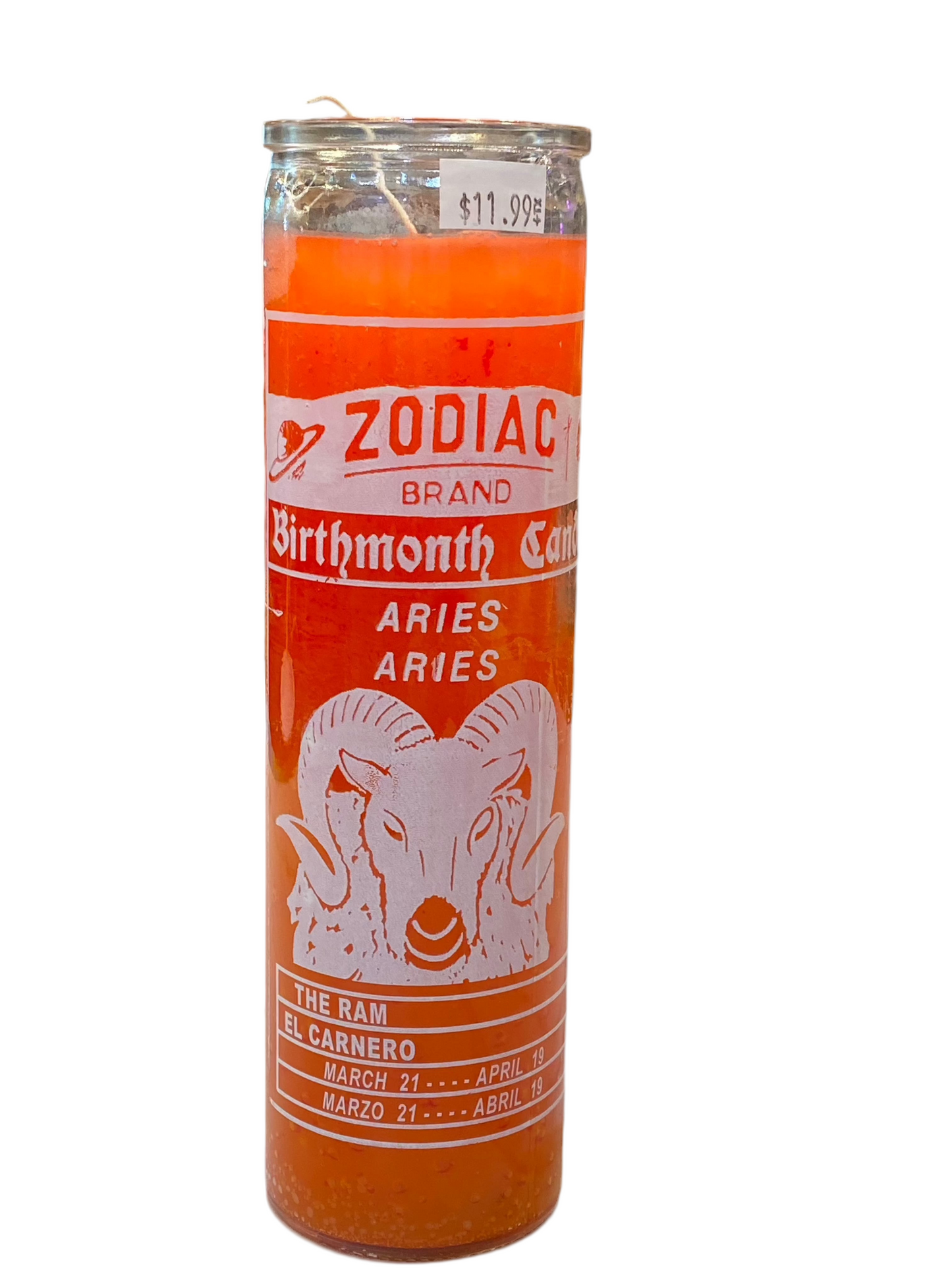 Zodiac Aries Candle