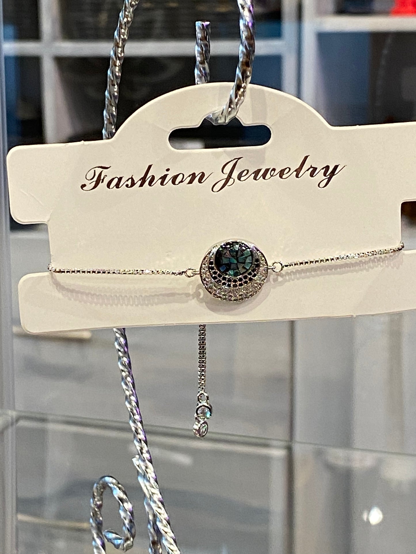 Fashion Jewelry Dainty Silver Quarter Moon Bracelet