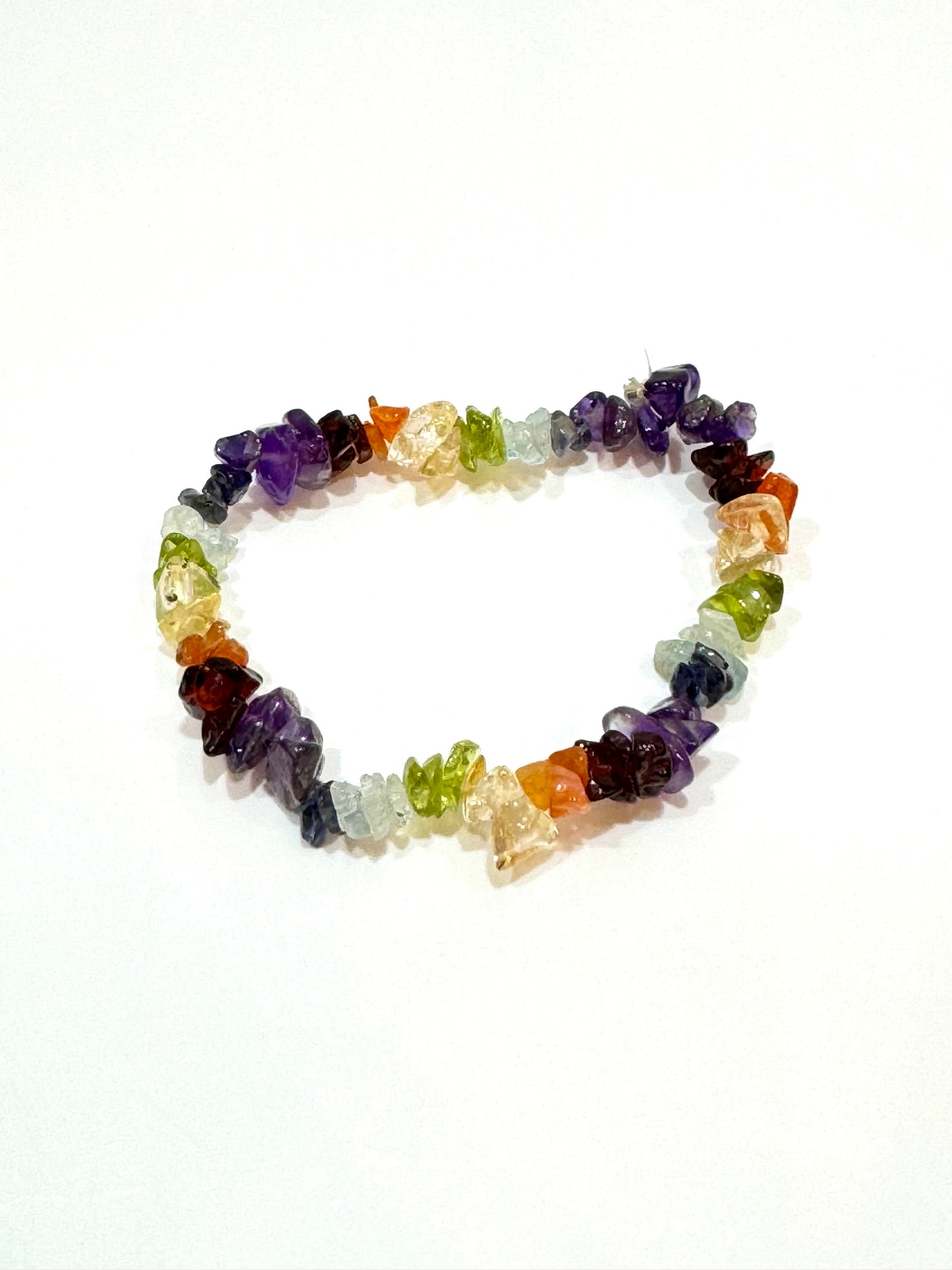 Chakra Chip Gemstone Bracelet