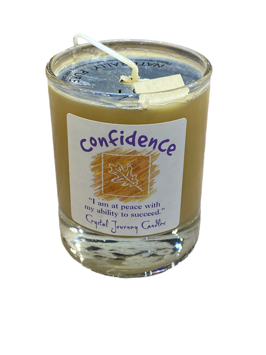 Crystal Journey Soy Votive Candle Confidence