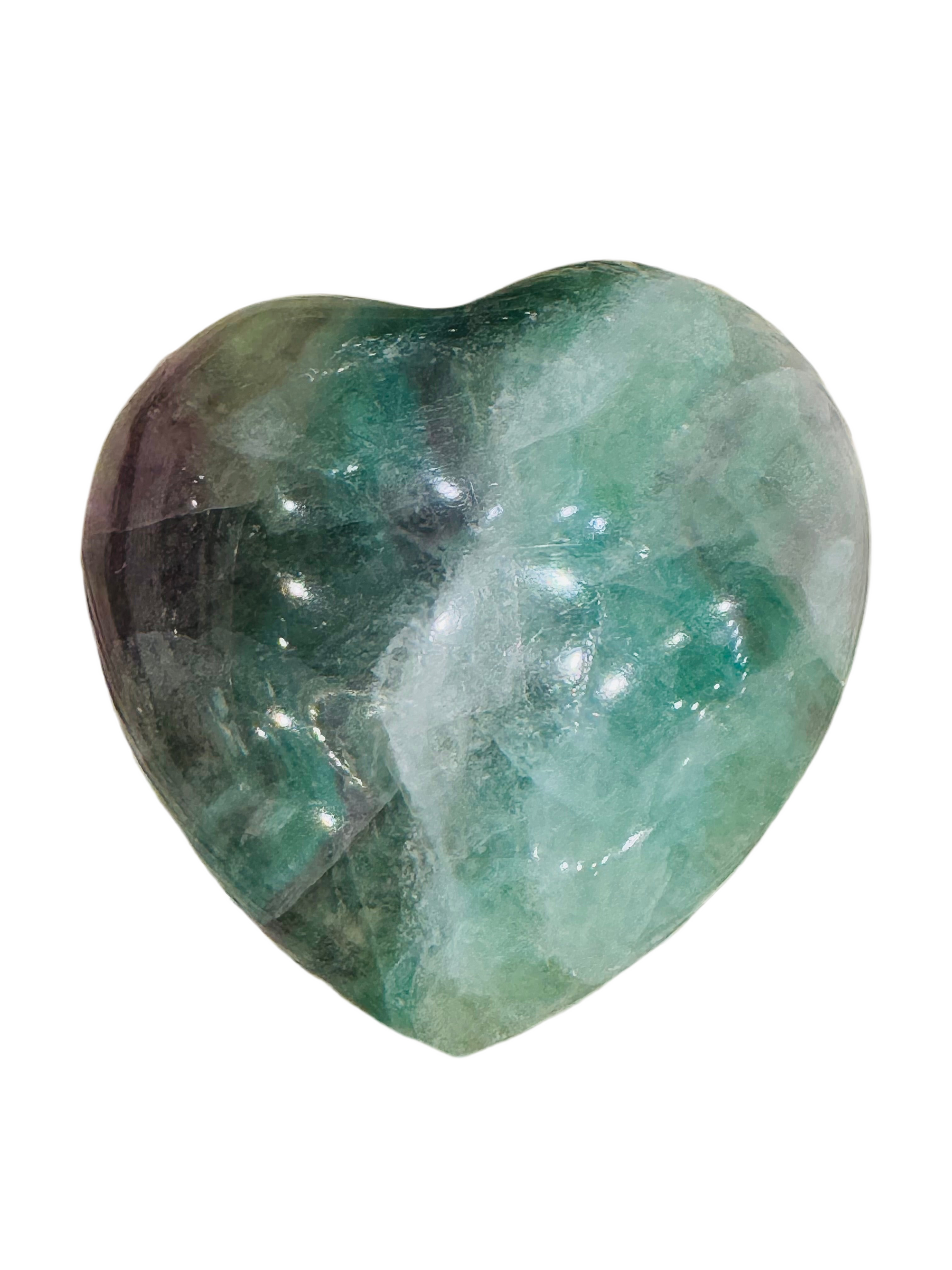 Fluorite Heart Gemstone
