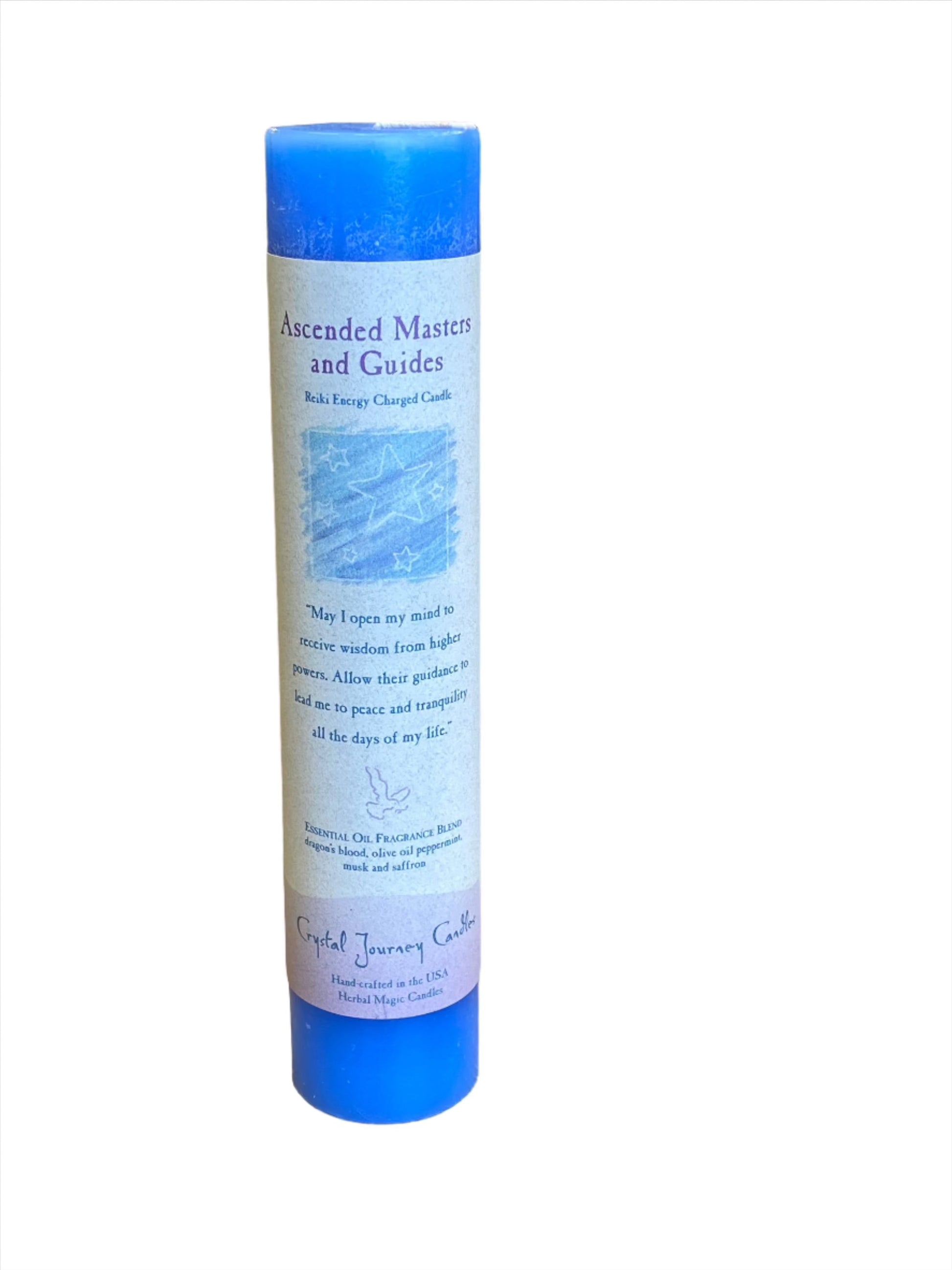 Crystal Journey Reiki Pillar Candle Ascended Masters