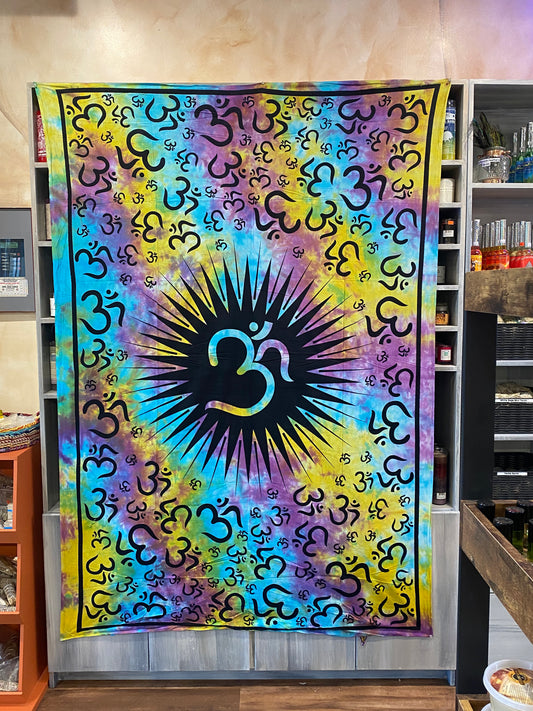 Om Tye-Dye Tapestry