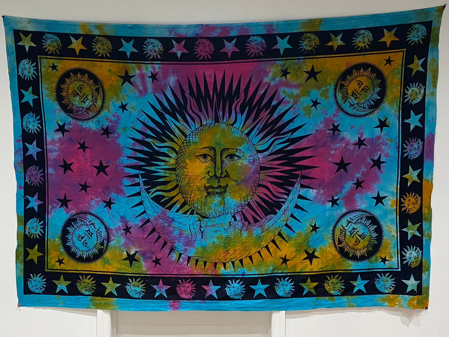 The Sun Moon and Stars Tapestry