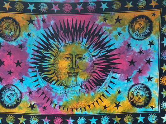 The Sun Moon and Stars Tapestry