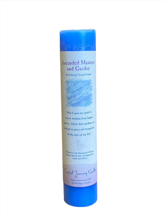 Crystal Journey Reiki Pillar Candle Ascended Masters