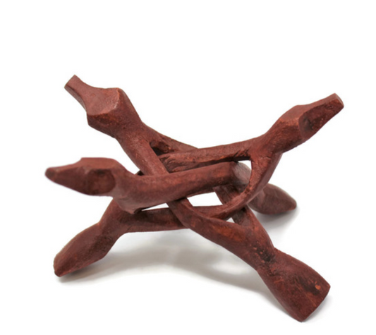 Wooden Tripod Stand Shell