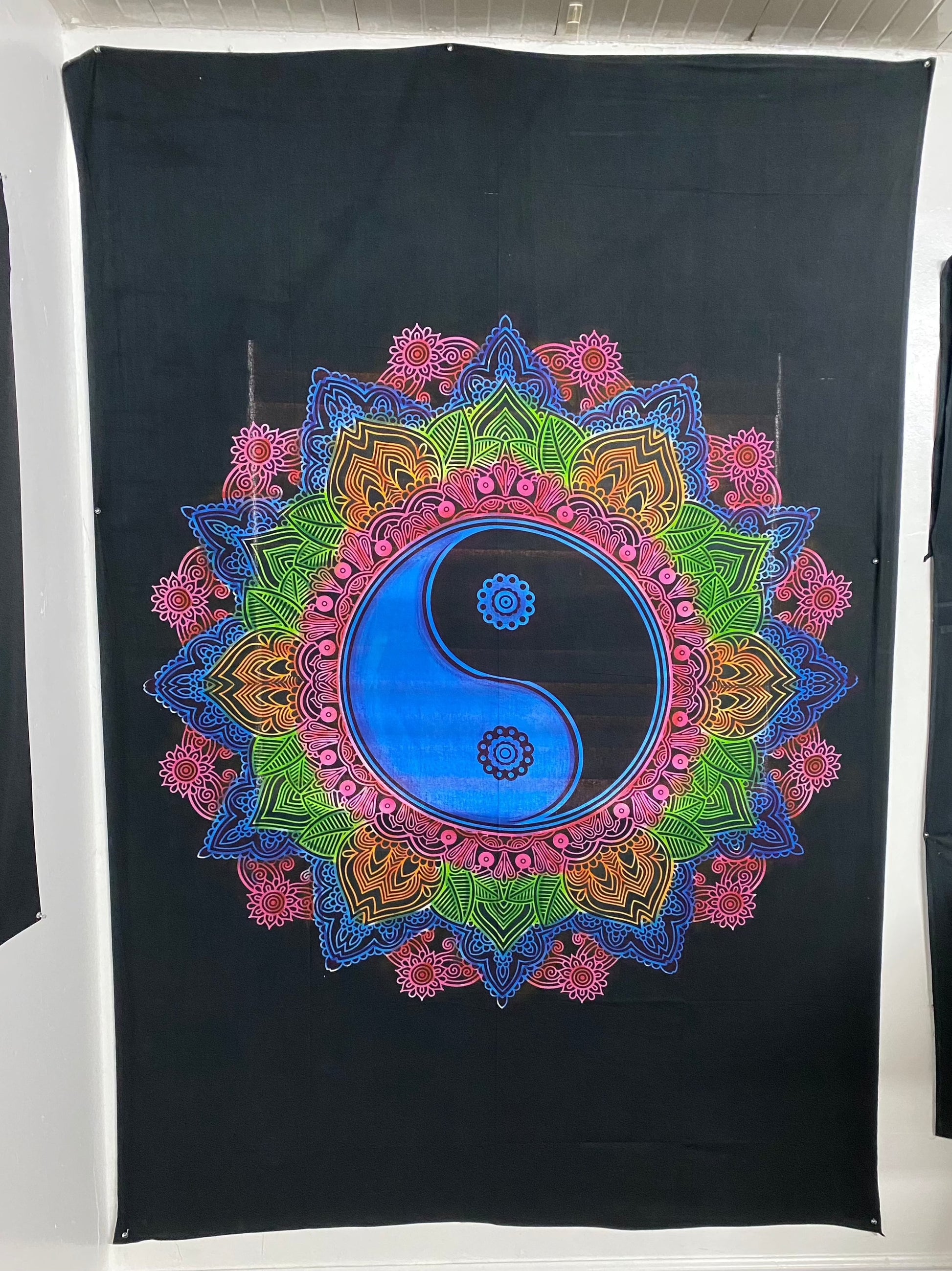 Yin Yang Mandala Tapestry
