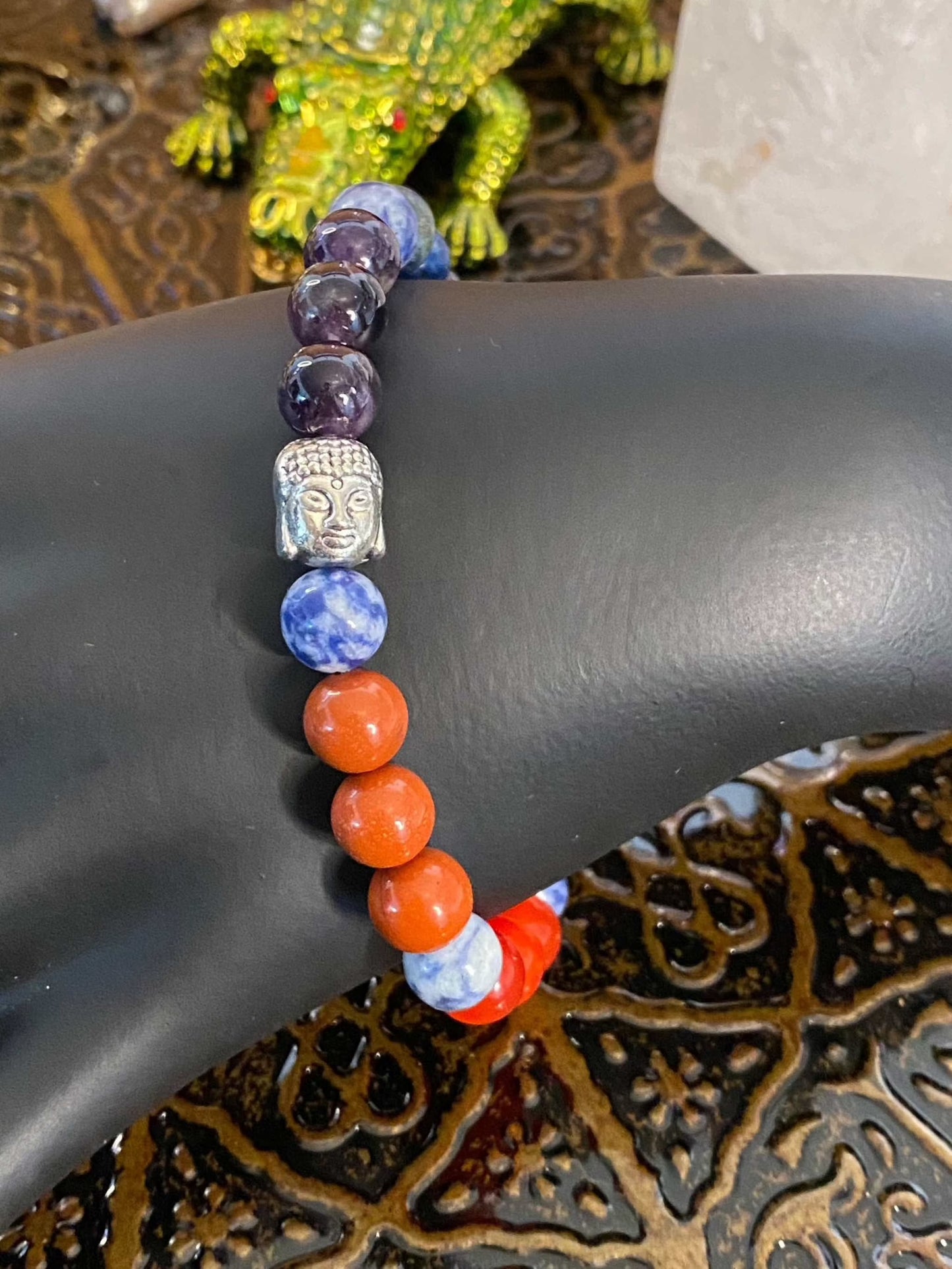 Chakra Buddha charm beaded String Bracelet