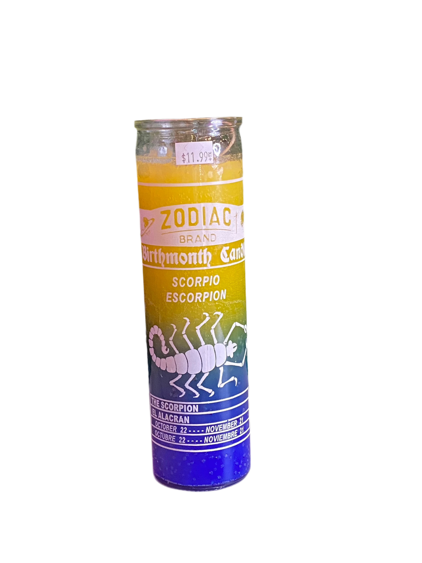 Zodiac Scorpio 7 Day Candle