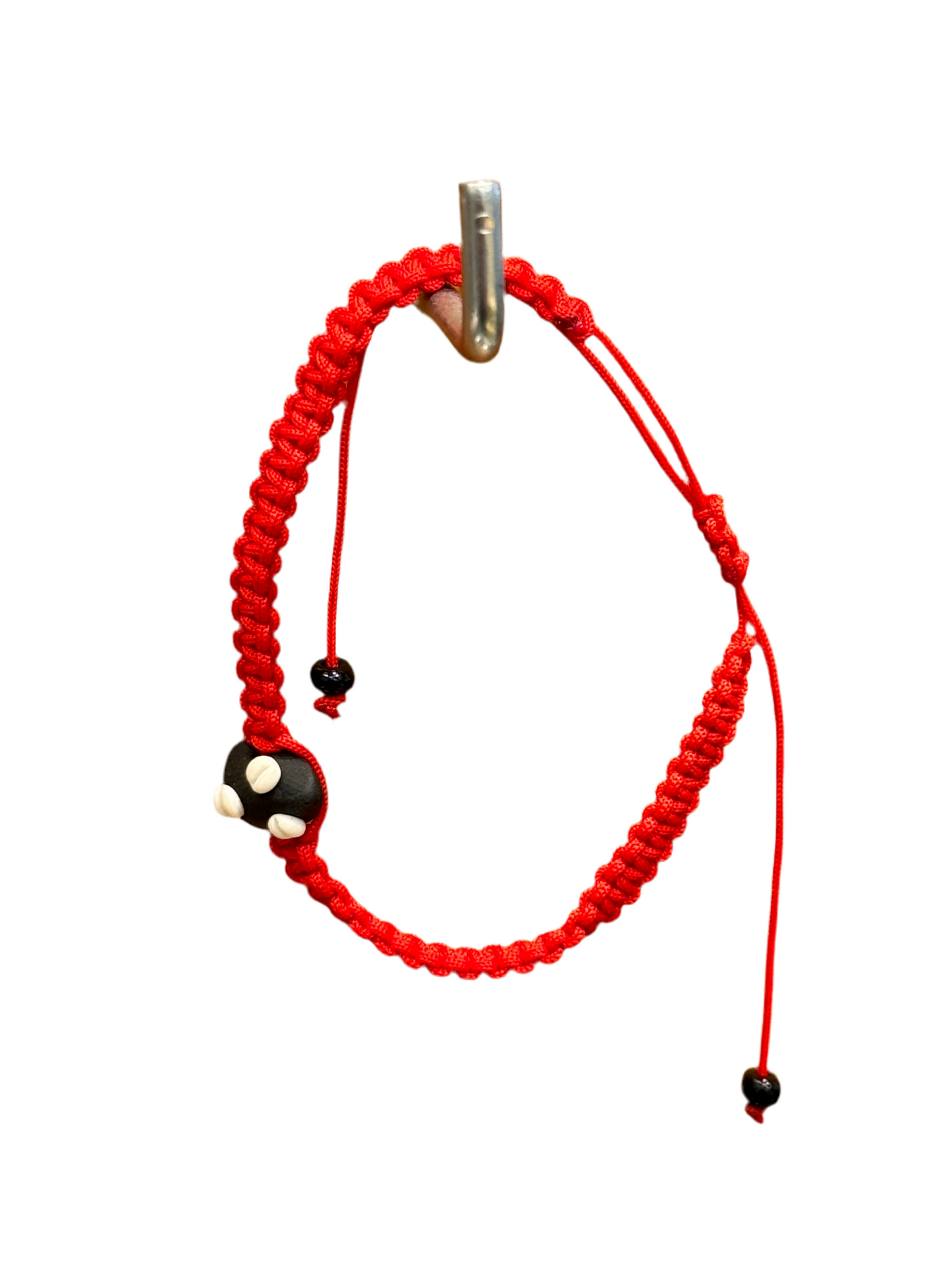 Orisha Yoruba Face Handmade Pull Tie Red String Braided Bracelet