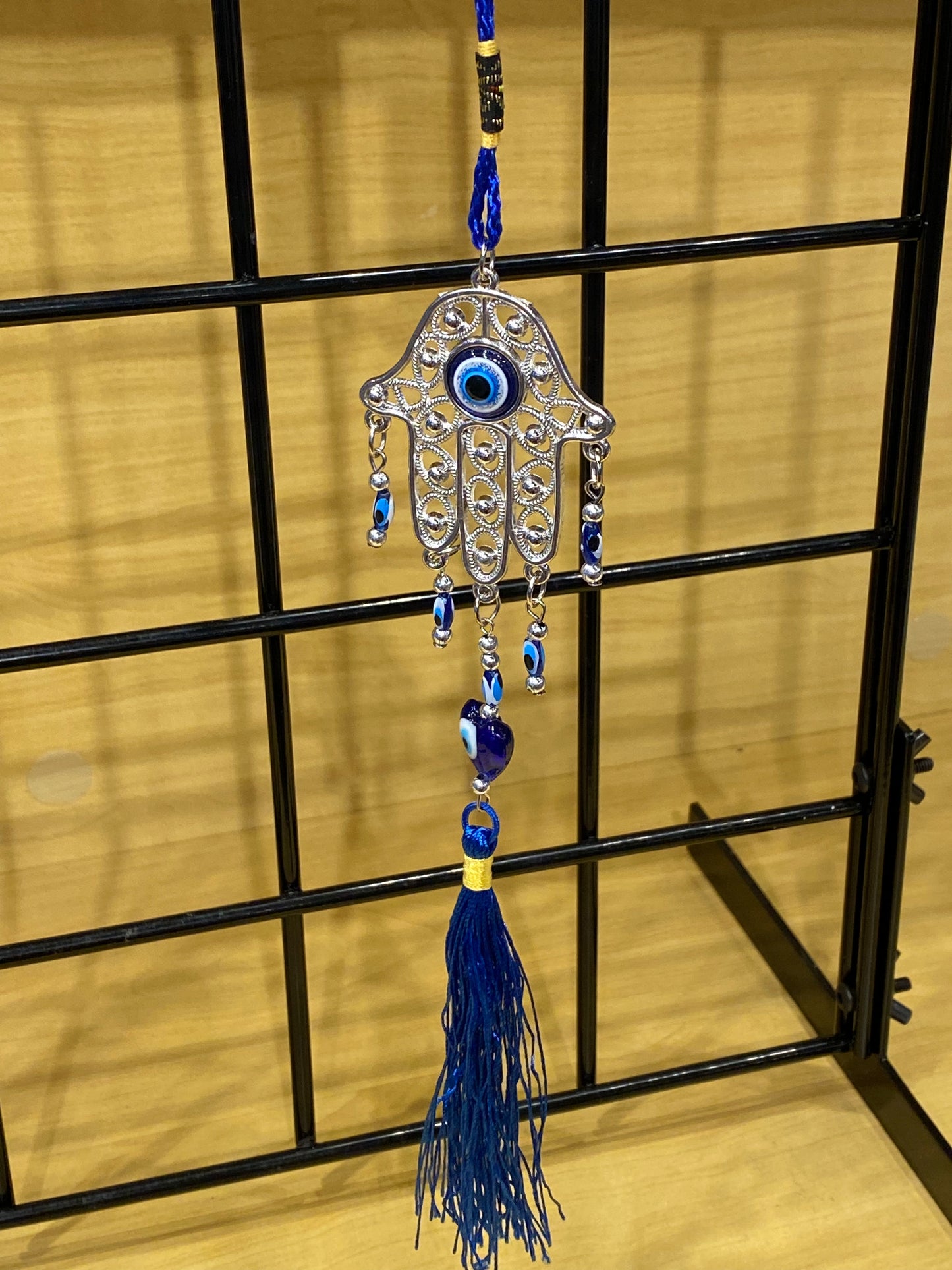 Hamsa Door & Wall Talisman W/Evil Eye Amulet and Tassel