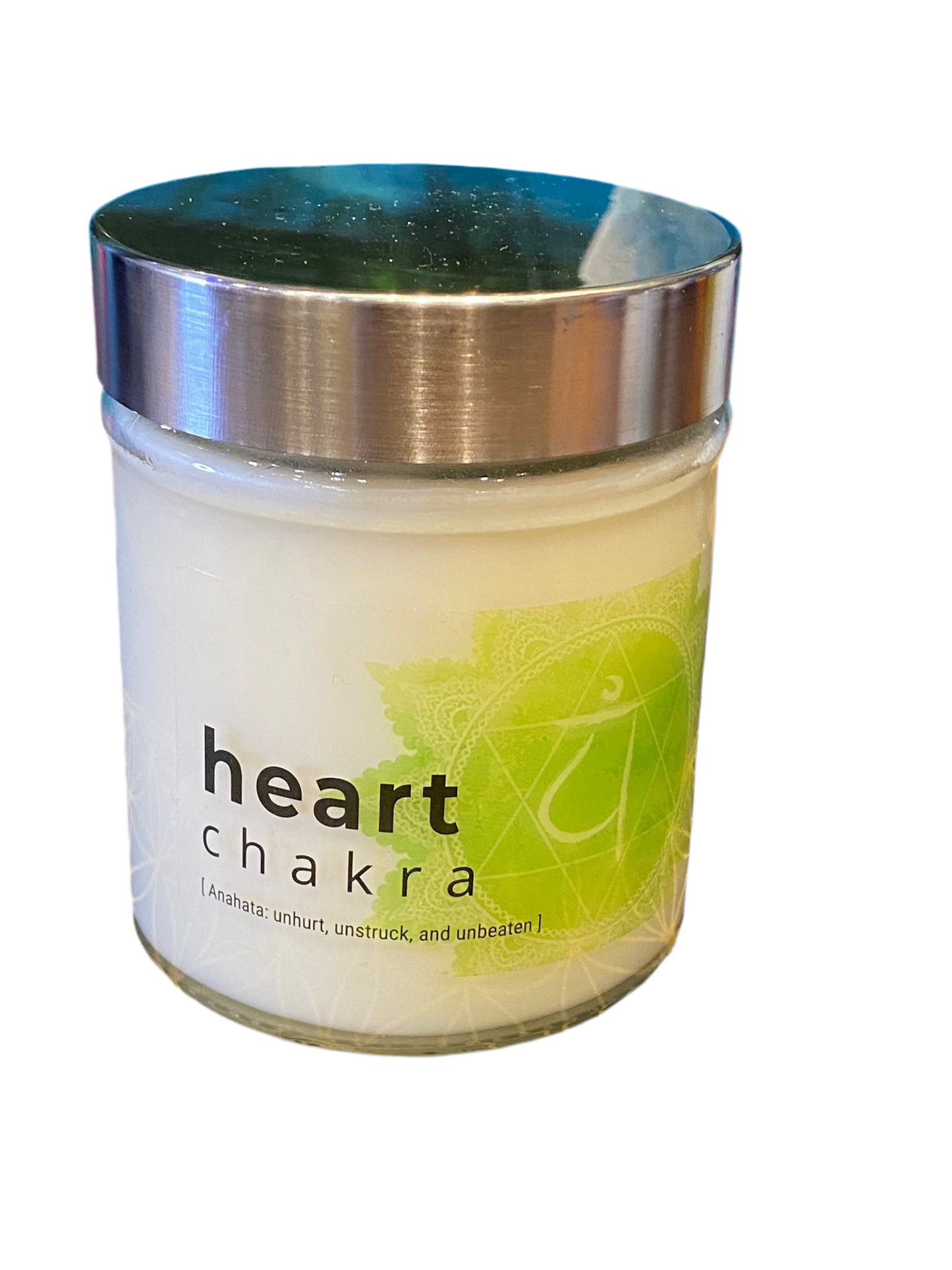 Heart Chakra Crystal Candle