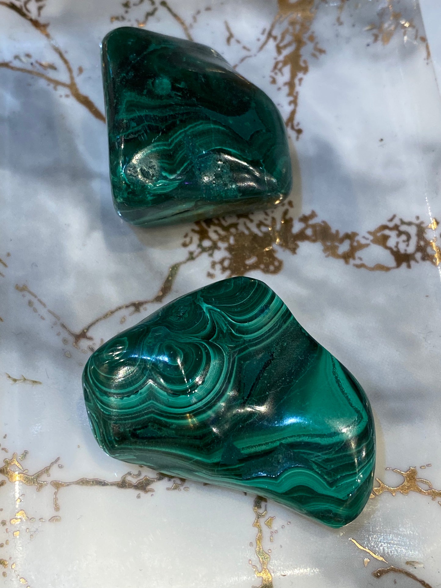 Malachite Tumbled Stones Healing Lotus Shop