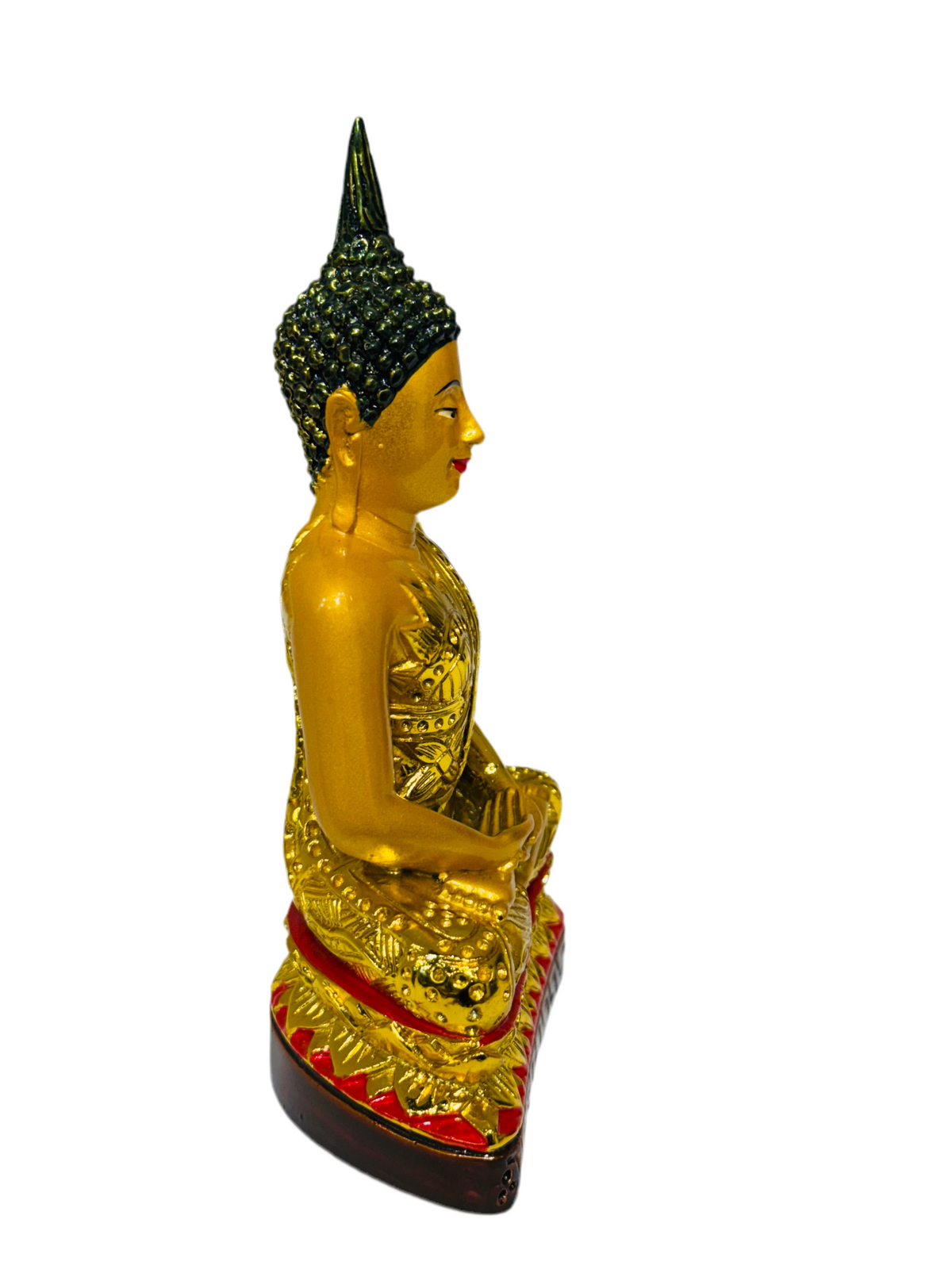5” Golden Thai Sitting Buddha Statue