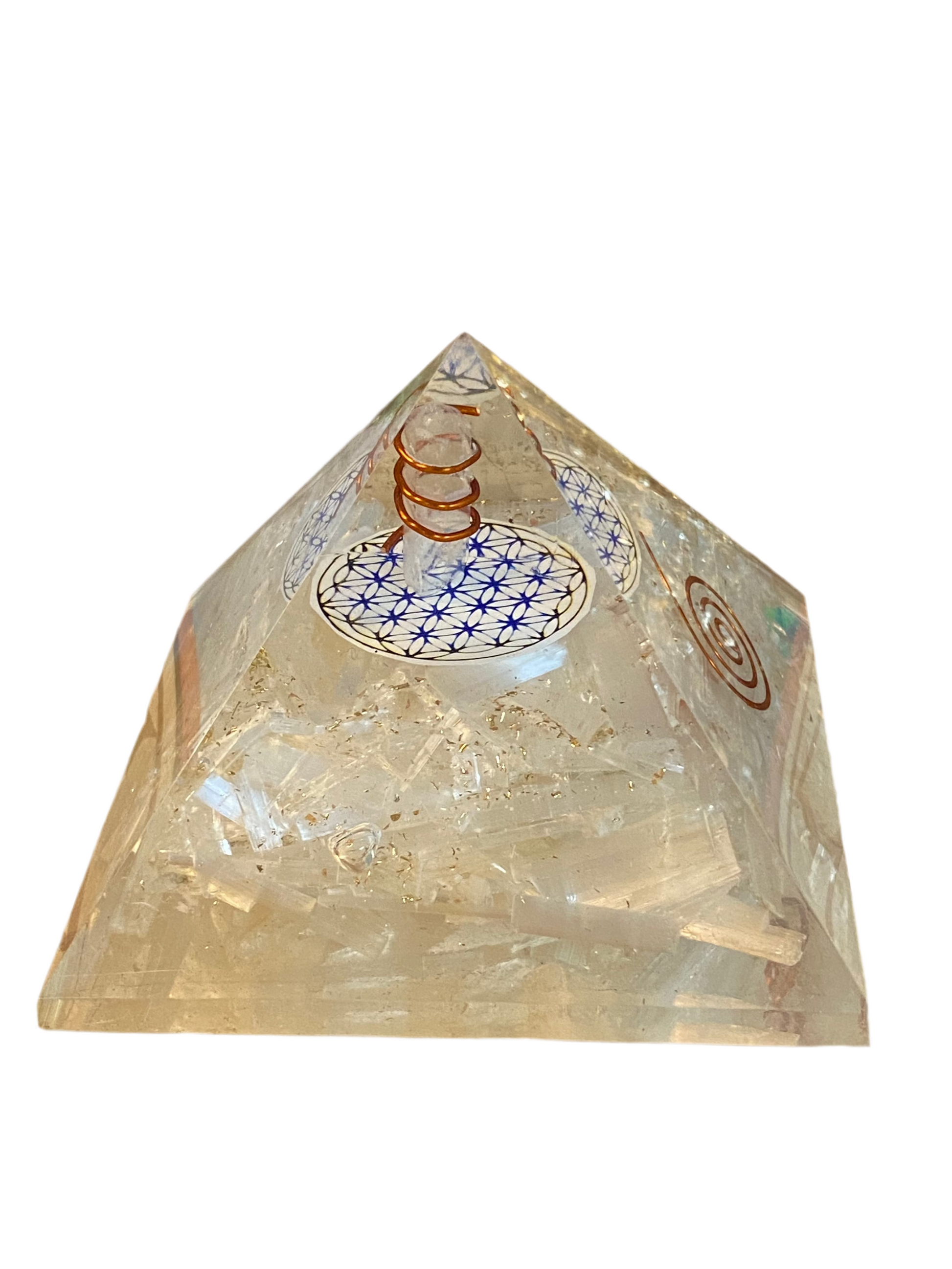 Orgonite Pyramid Large Selenite