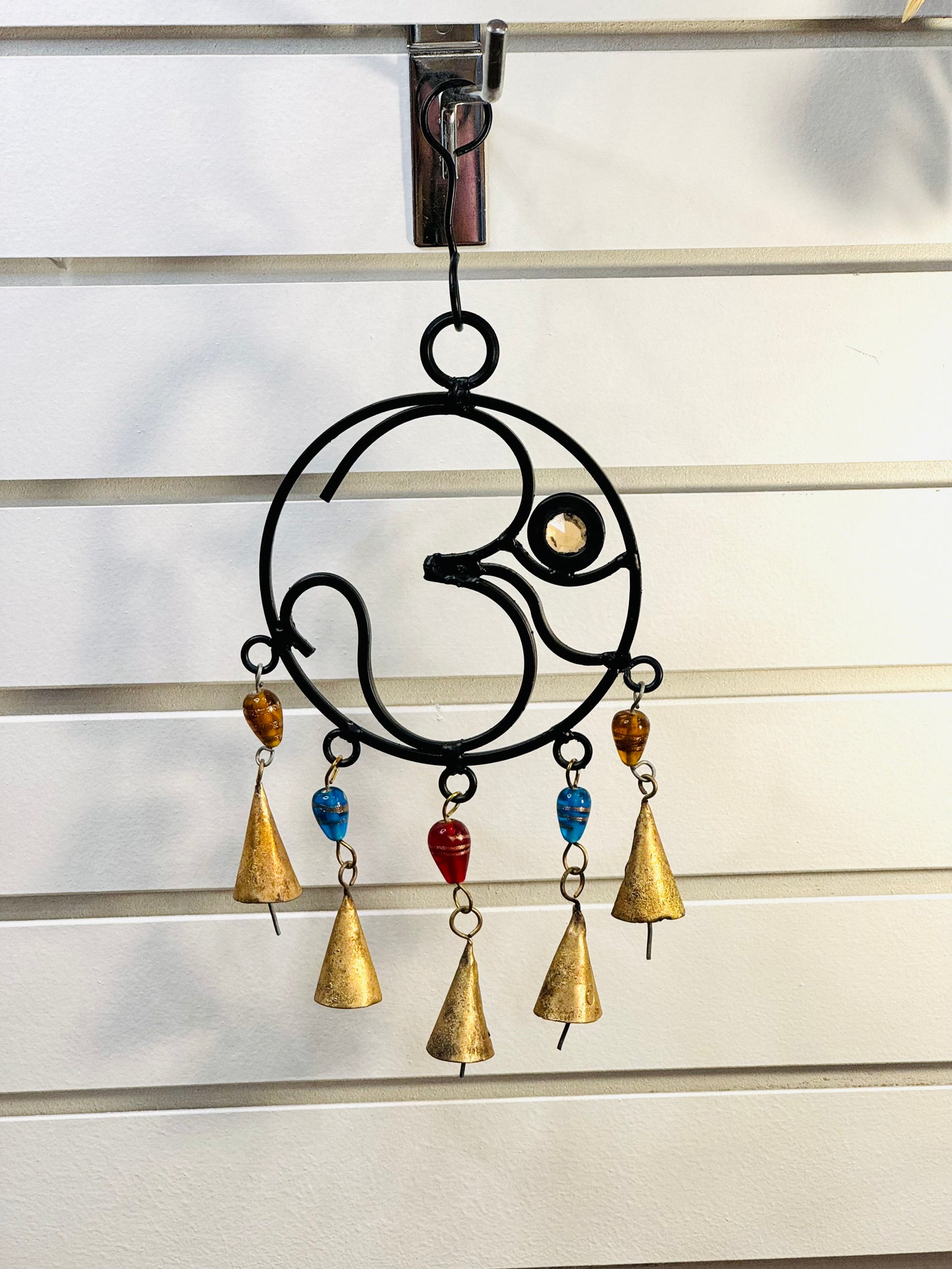 Handmade Om Cast Iron Bells Wind Chime