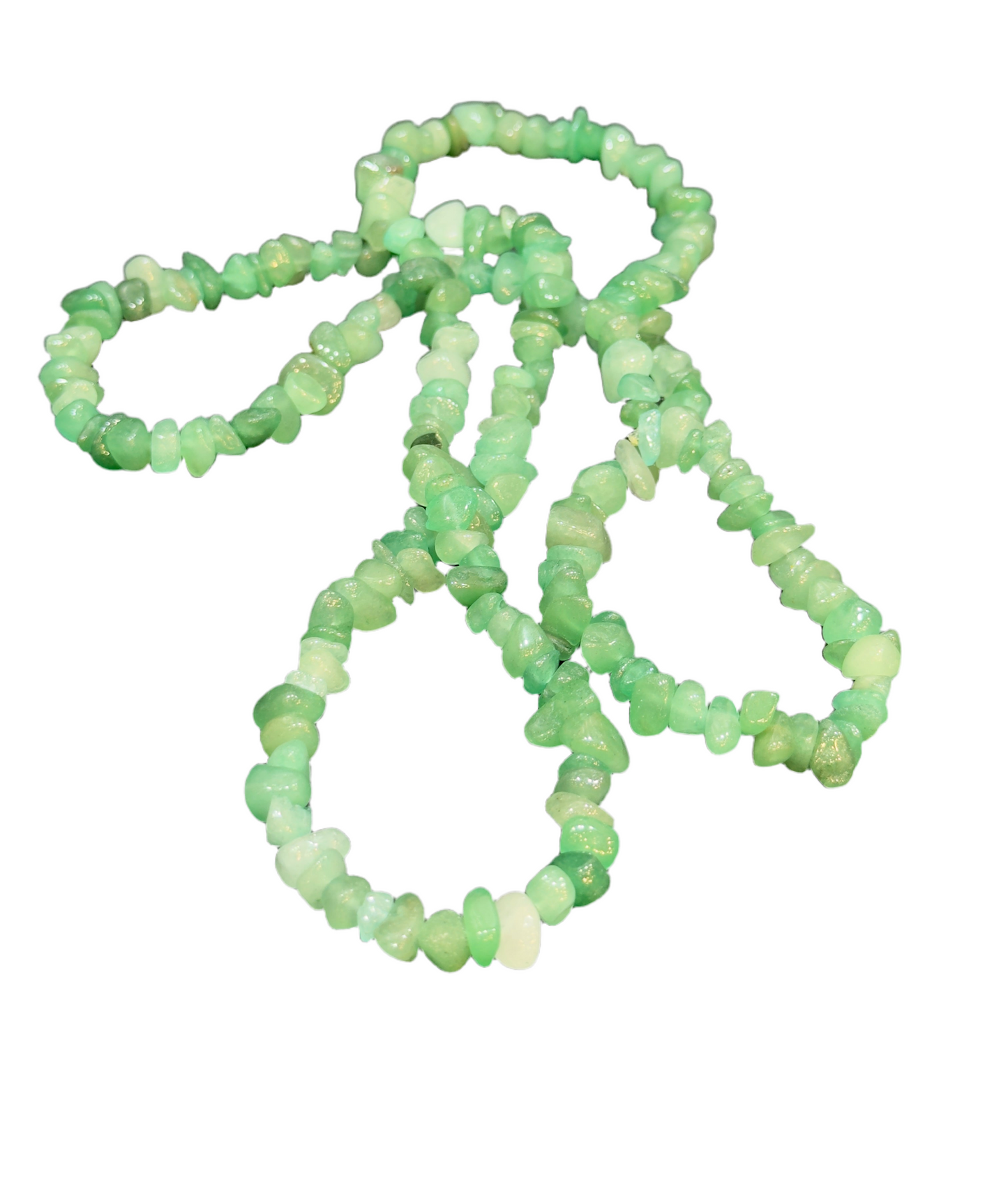 Aventurine Chip Necklace for Prosperity, Luck, and Heart Healing