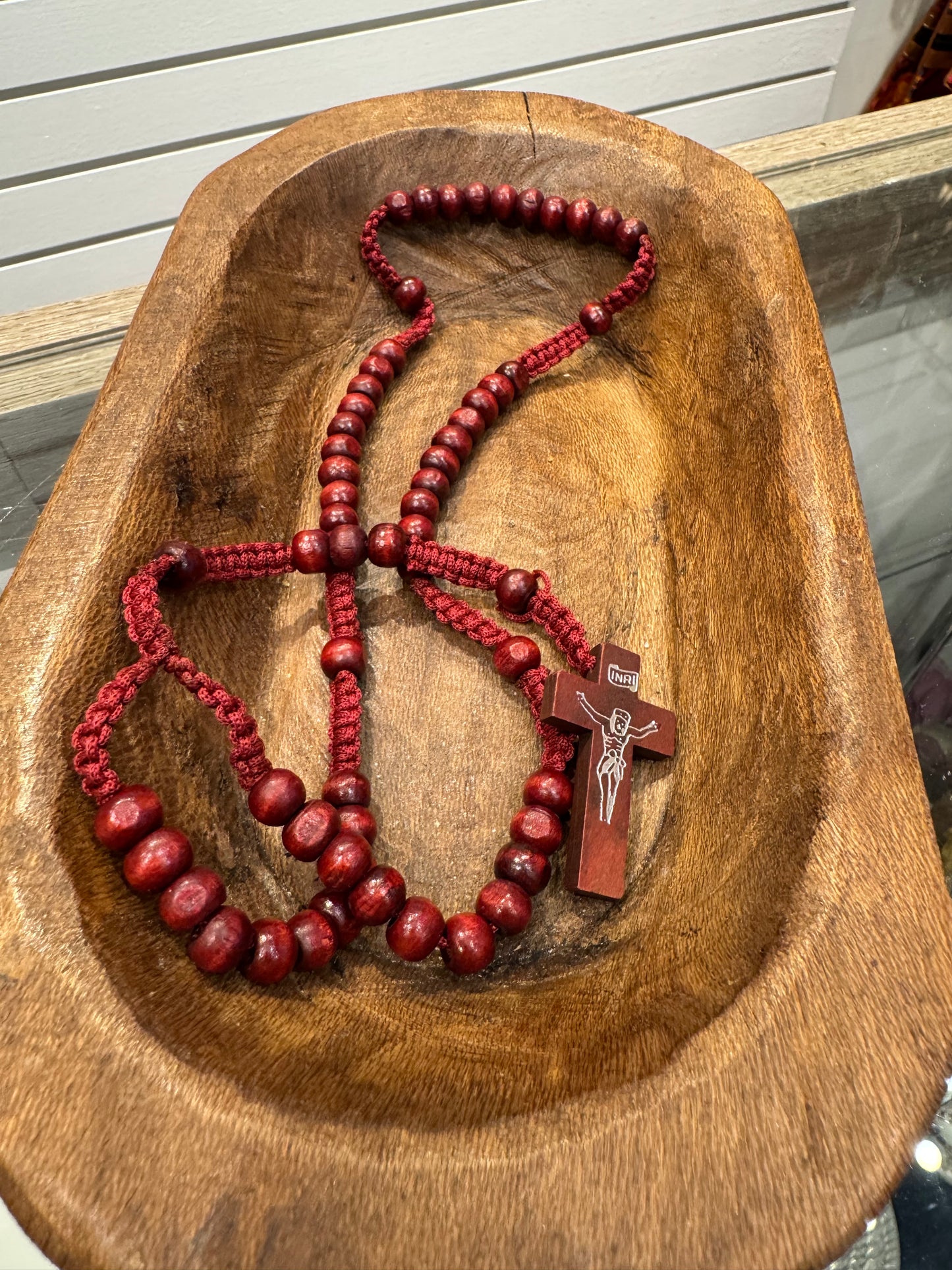 Sacred Shield Rosewood Rosary – A Grounding Prayer Tool for Protection & Peace