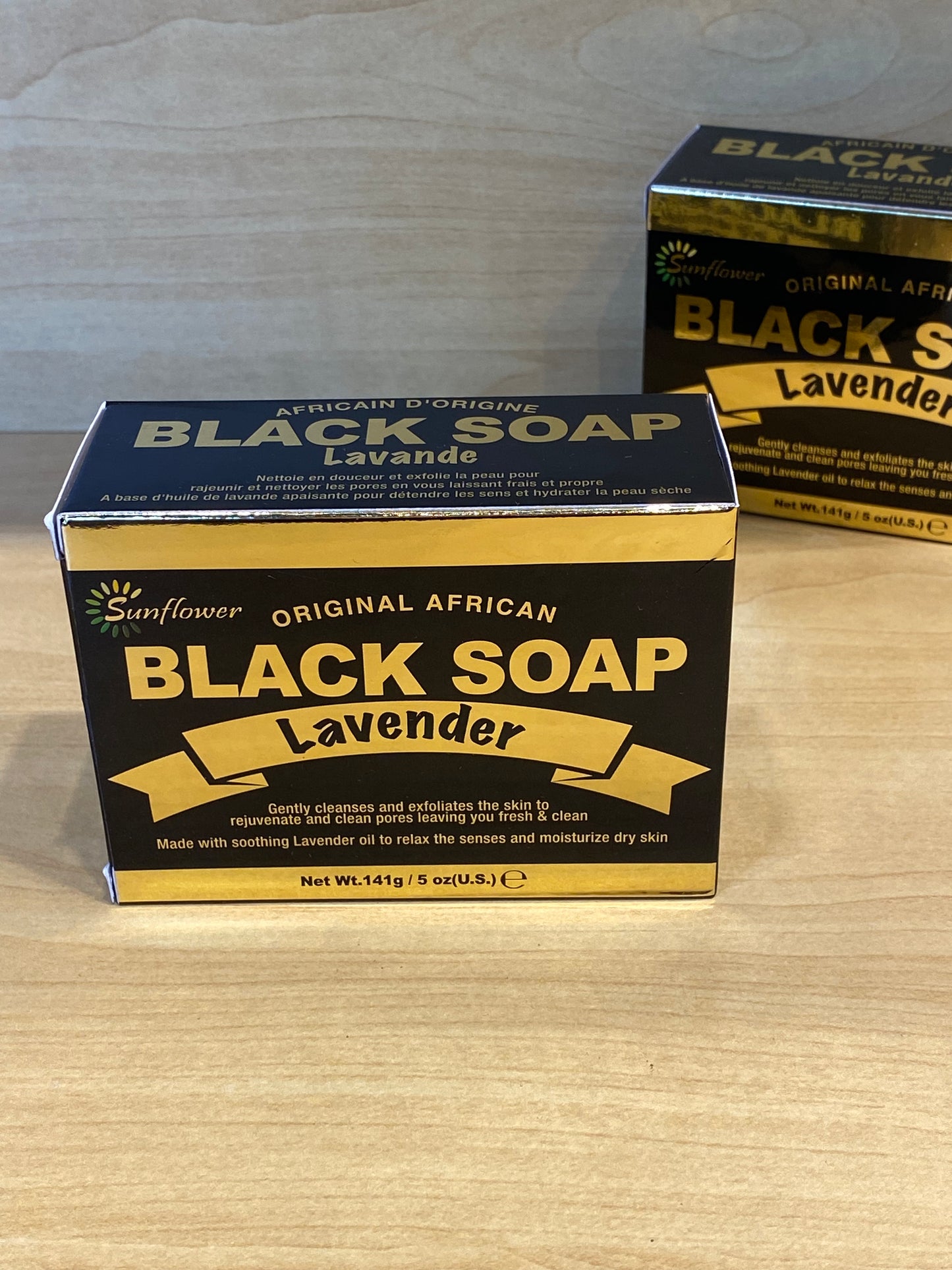 Sunflower Original African Black Soap Lavender