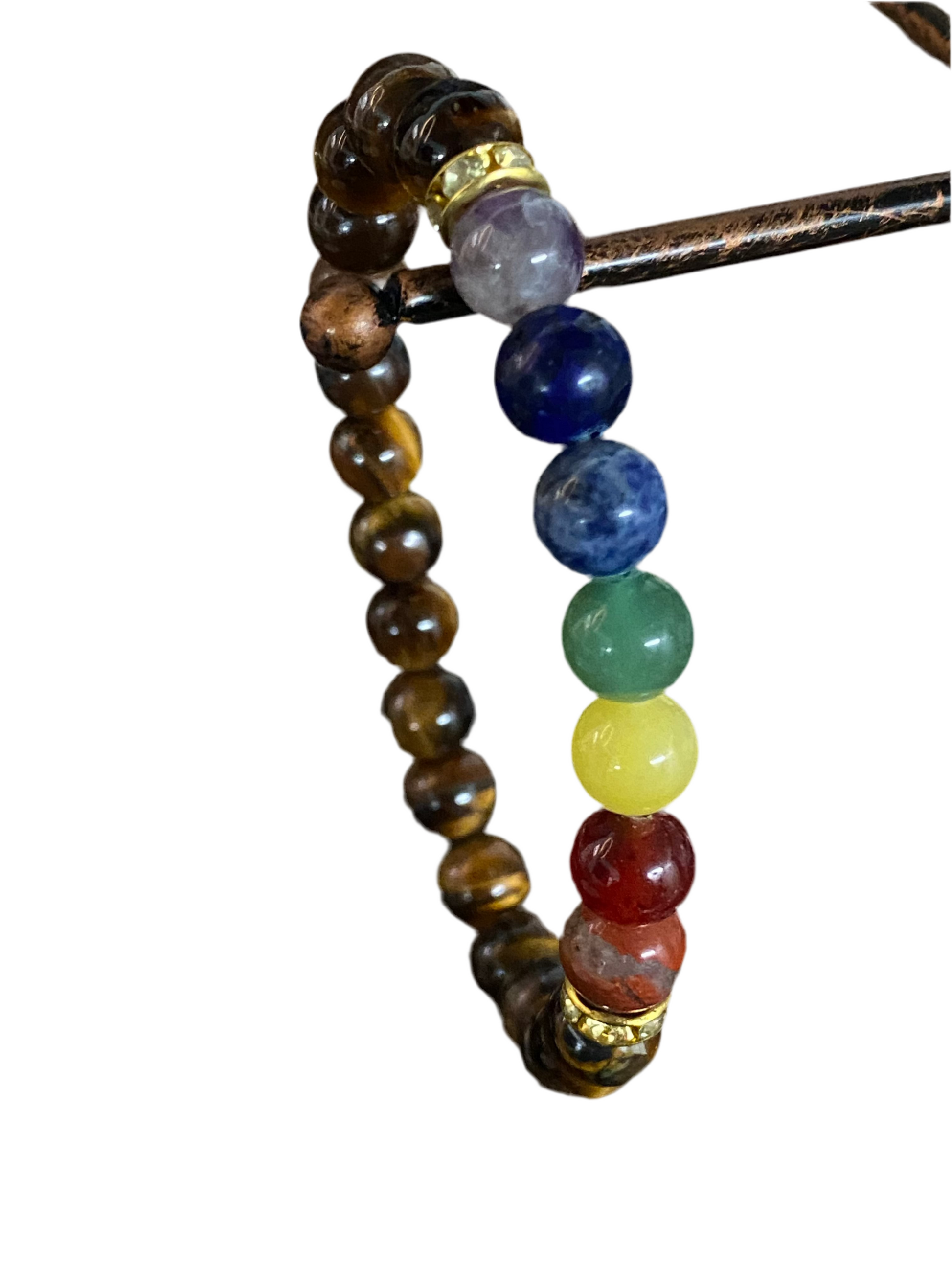 Tiger Eye Chakra Beaded Gemstone Bracelet