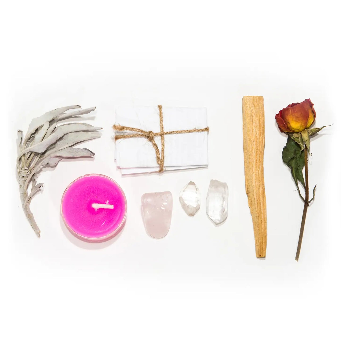 Mini Love & Honor Ritual Kit with Crystals and Candle