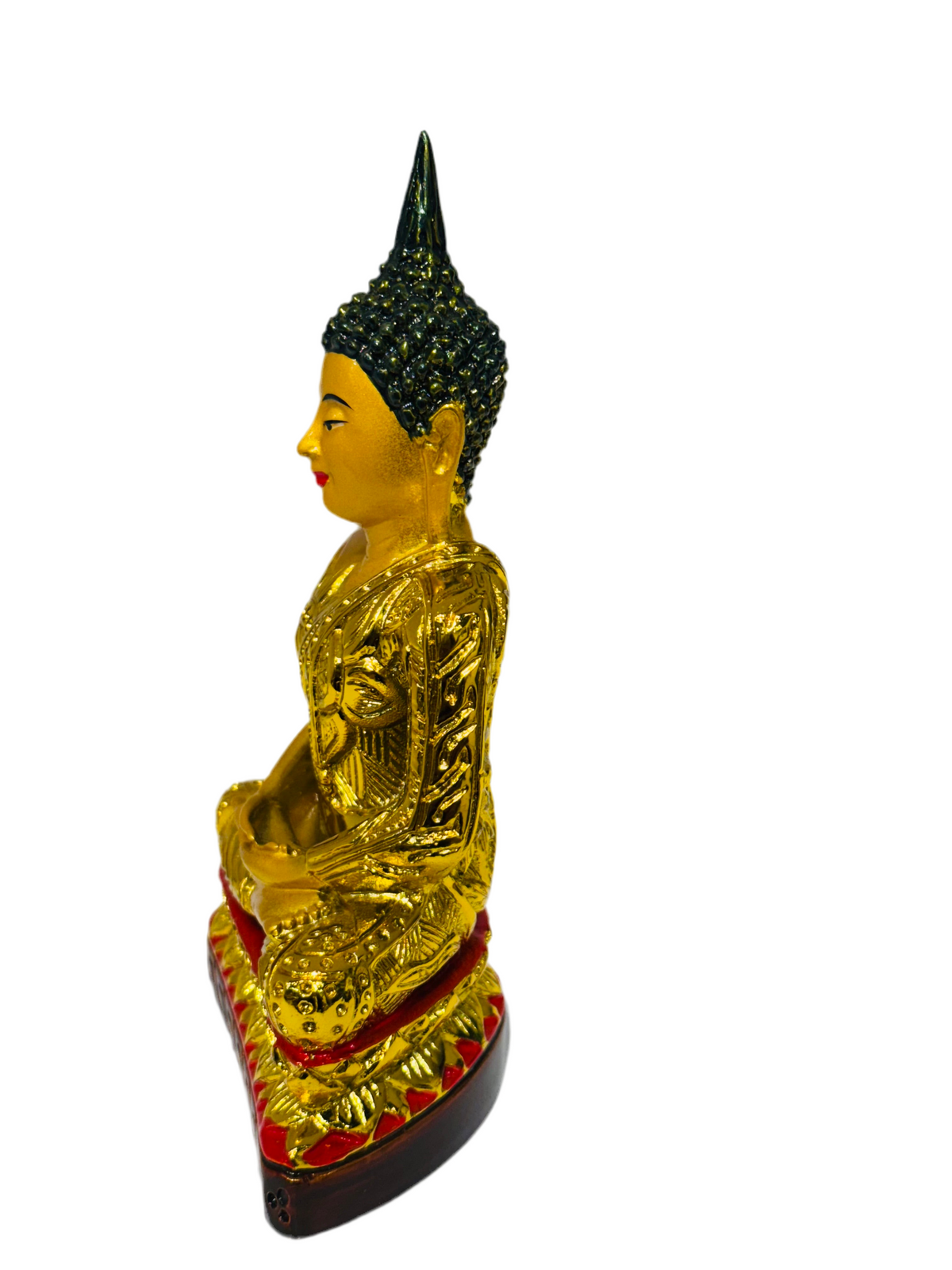 5” Golden Thai Sitting Buddha Statue