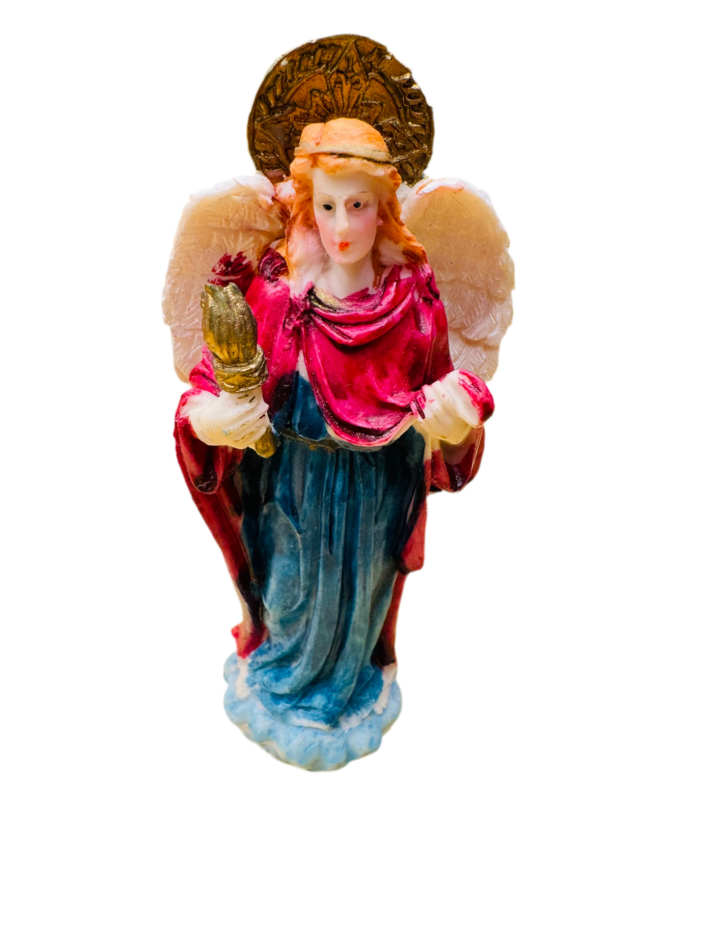 St Rafael 5” Statue San Rafael  Archangel Resin Statue