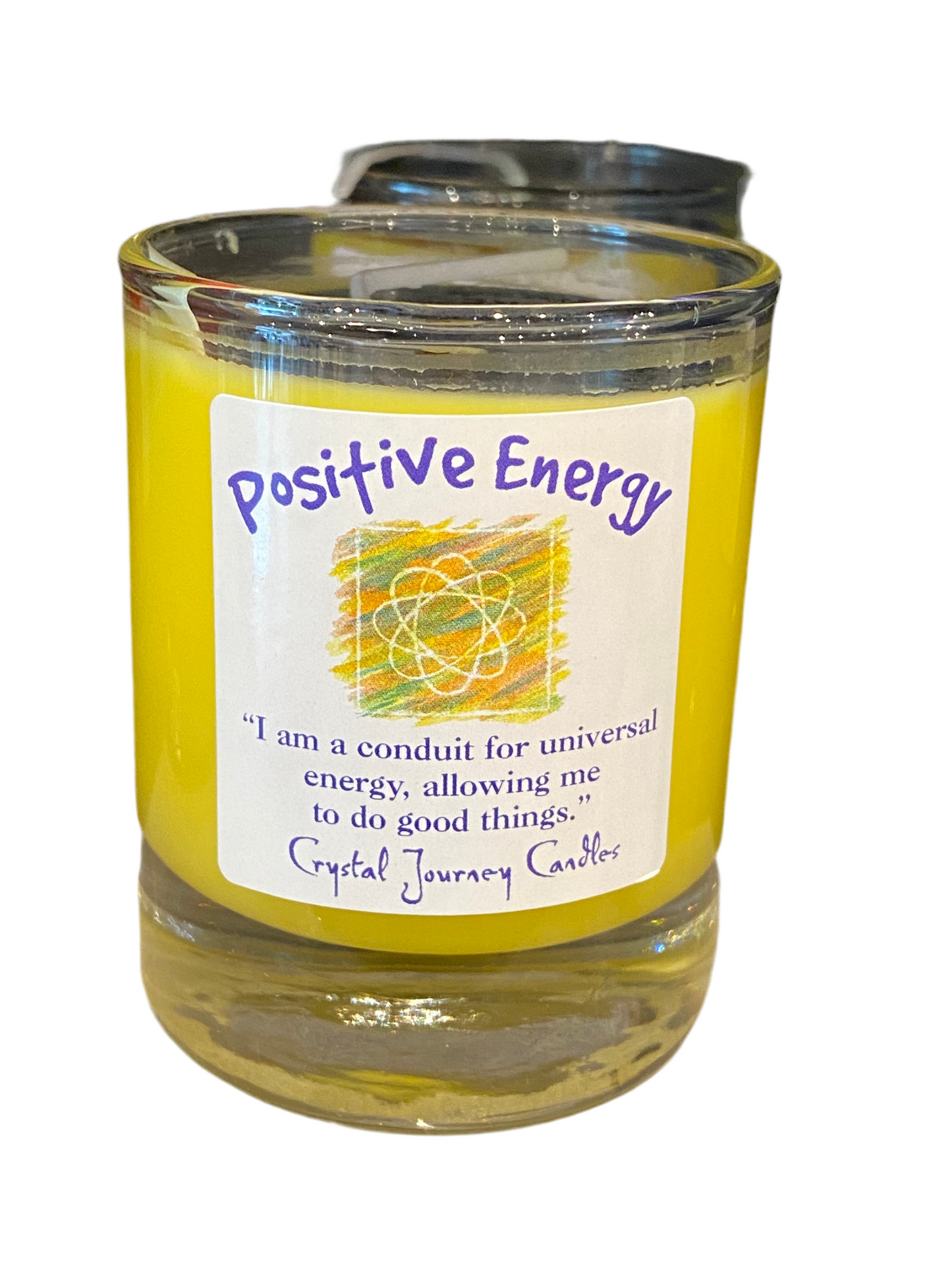 Crystal Journey Filled Glass Votives - Positive Energy