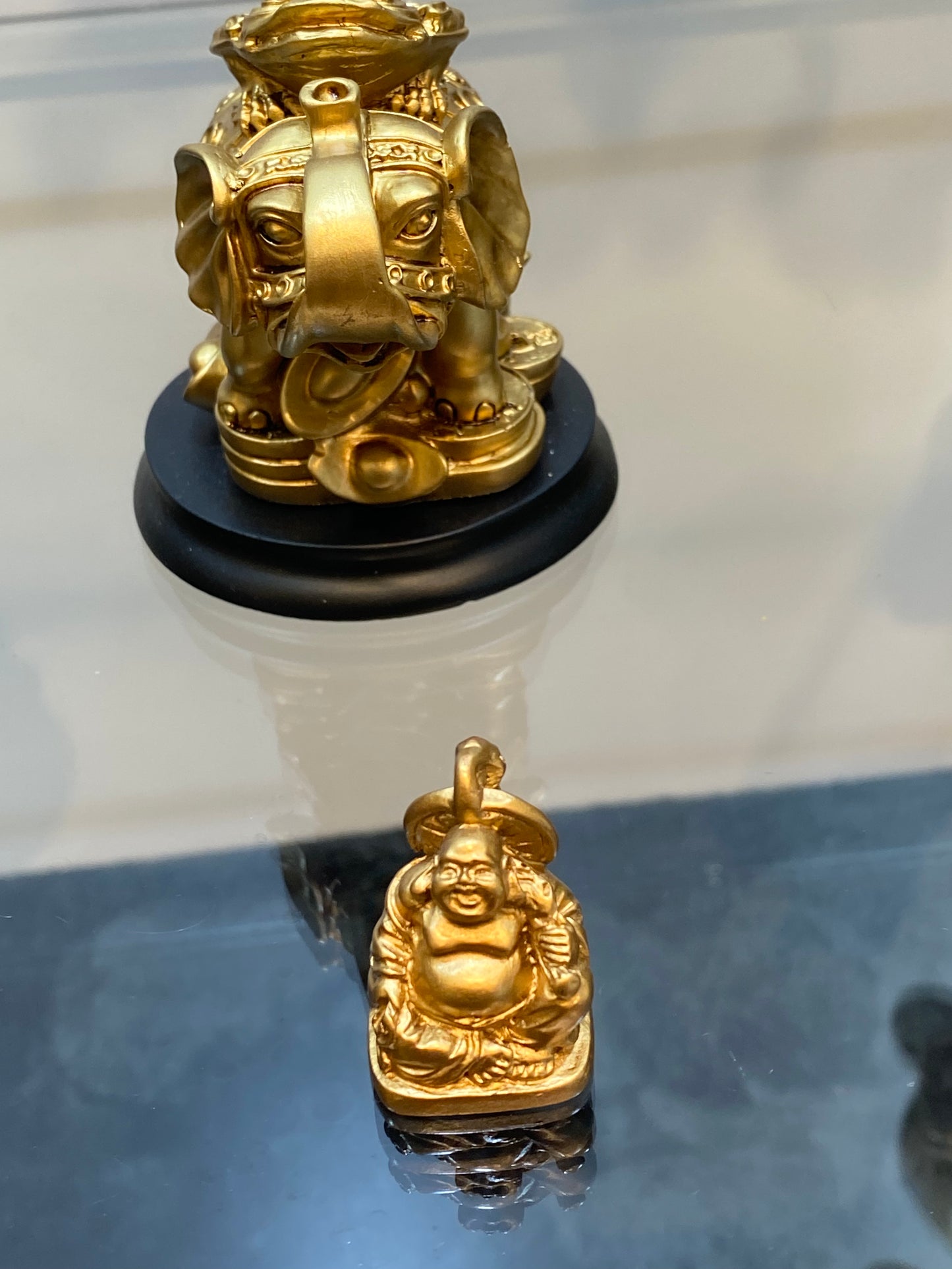 Tiny Antique Gold Color Collectable Buddha