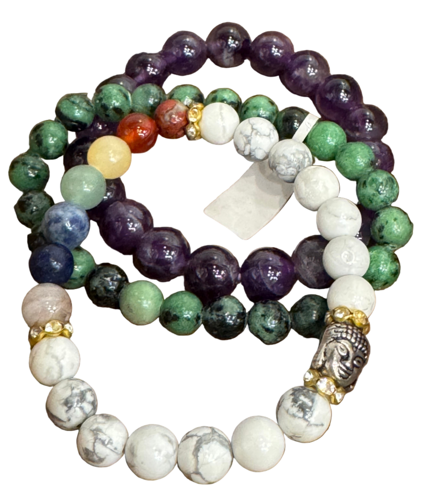 Stress Relief & Calming Energy Bracelet Stack